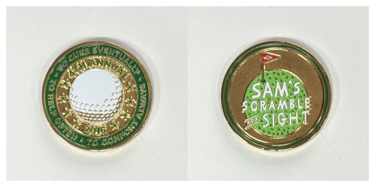 Sam's Scramble for Sight 4th Annual Golf Challenge Coin 2#4 Sam's Scramble for Sight 4th Annual Golf Challenge Coin 2#4
