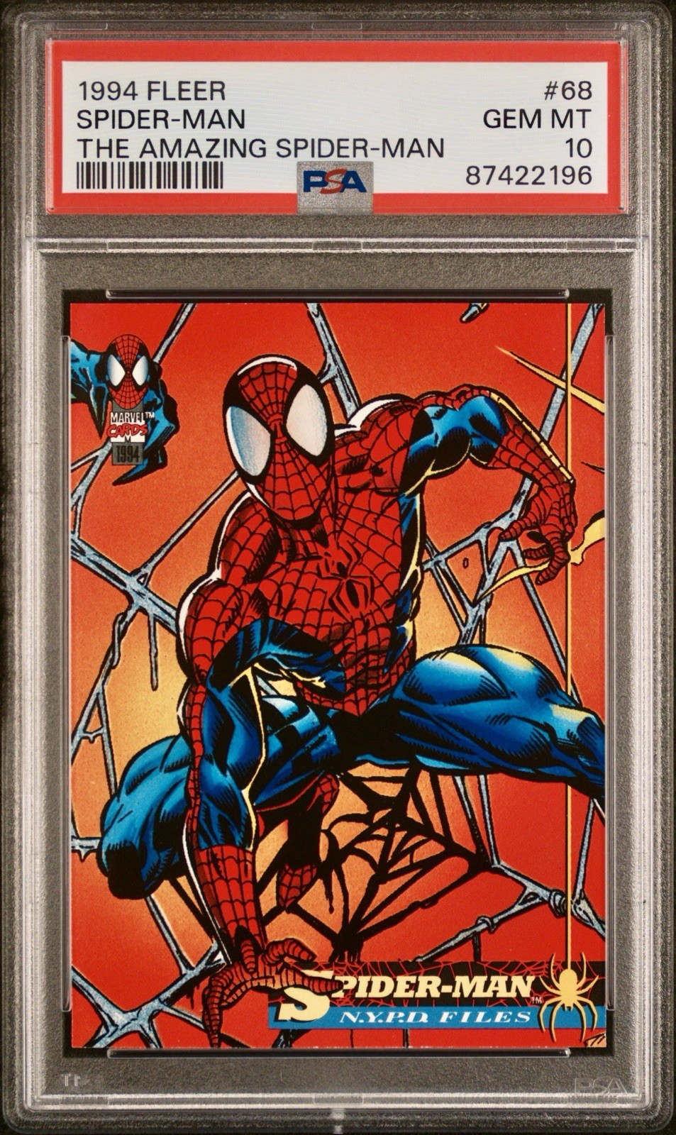 1994 Fleer Amazing Spider-Man #68 Spider-Man PSA 10 💎 1994 Fleer Amazing Spider-Man #68 Spider-Man PSA 10 💎