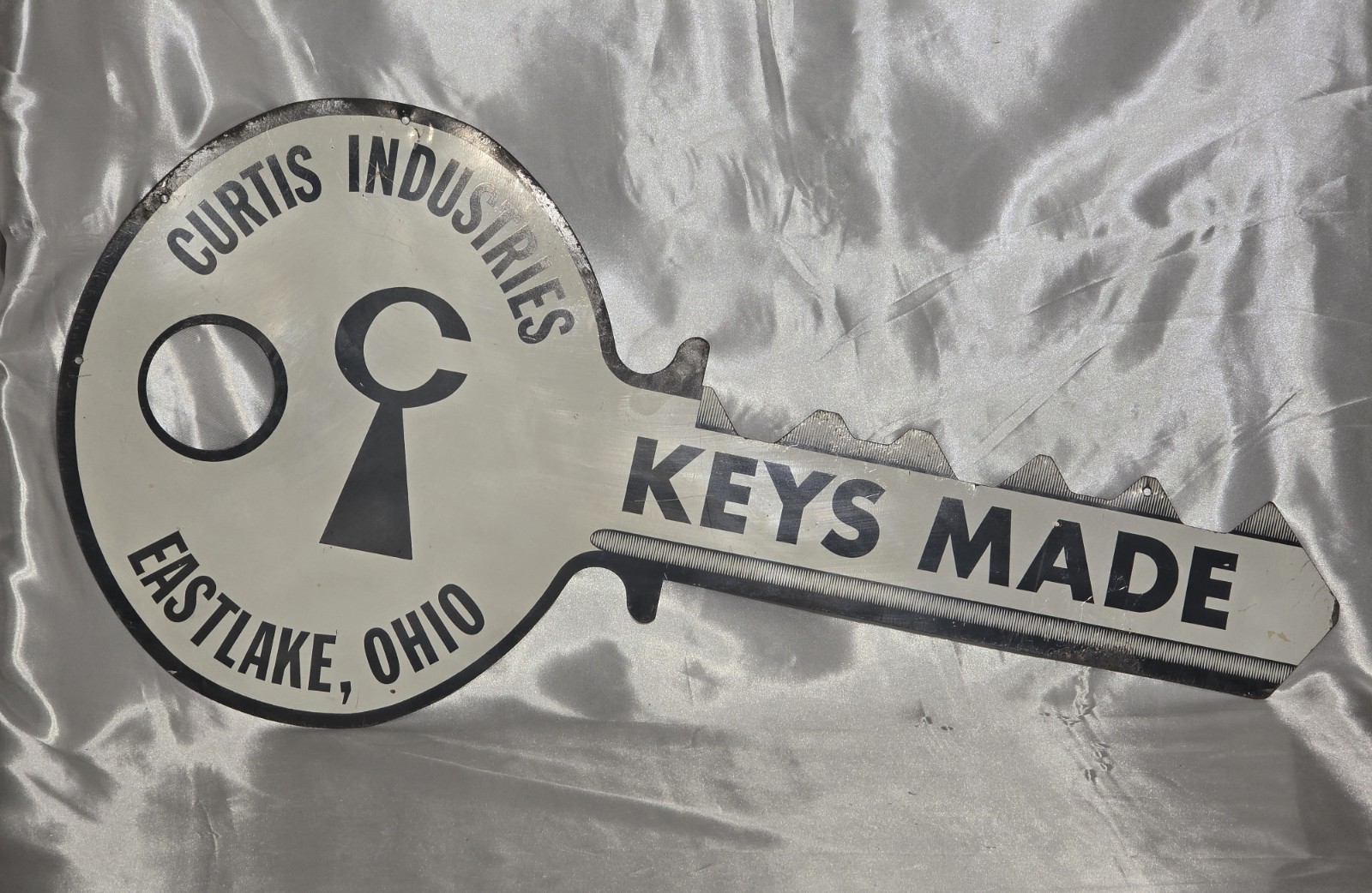 Vintage Curtis Industries Keys Made Here Sign Eastlake Ohio Vintage Curtis Industries Keys Made Here Sign Eastlake Ohio