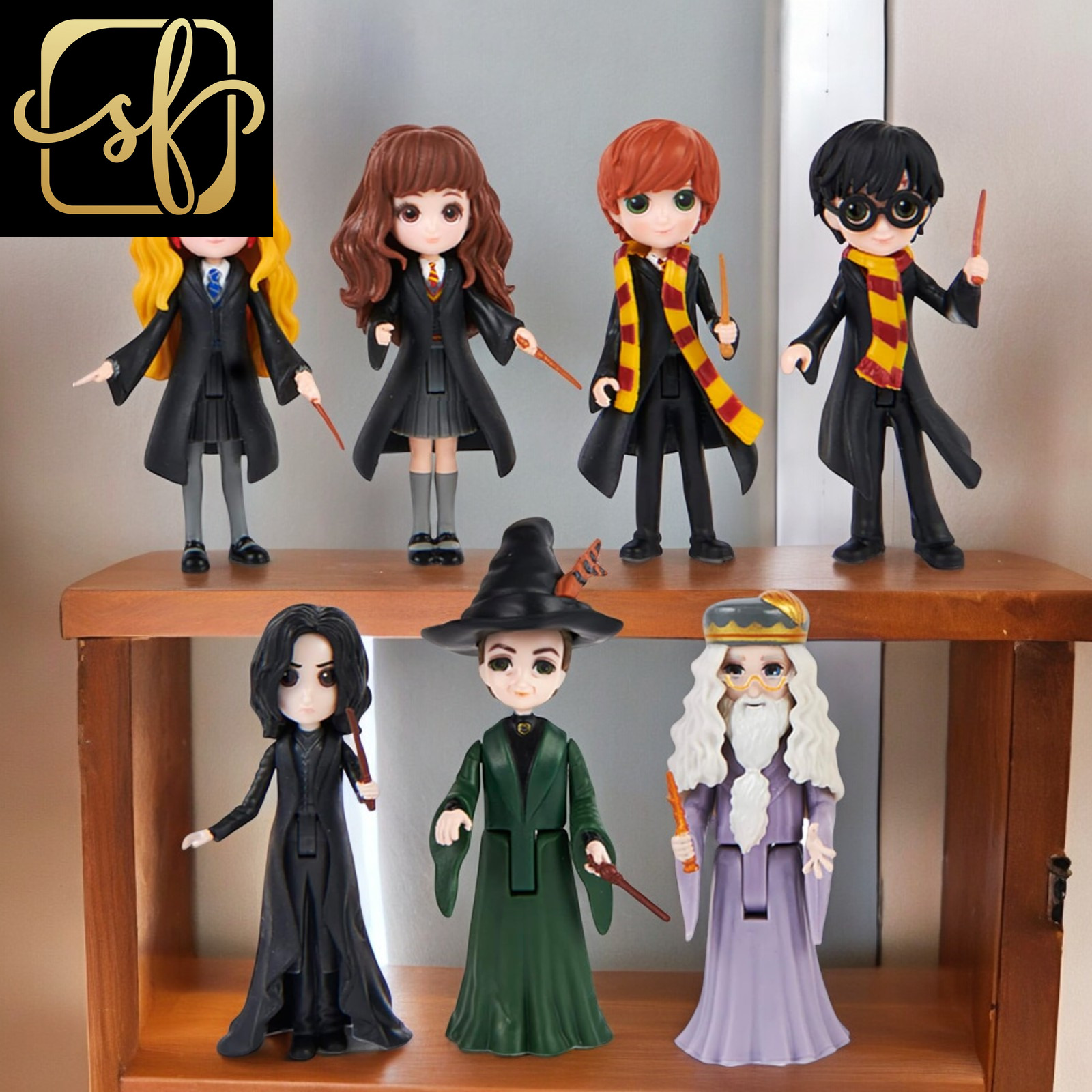 Harry Potter, Magical Minis Collector Set with 7 Collectible 3-Inch Toy Figures,