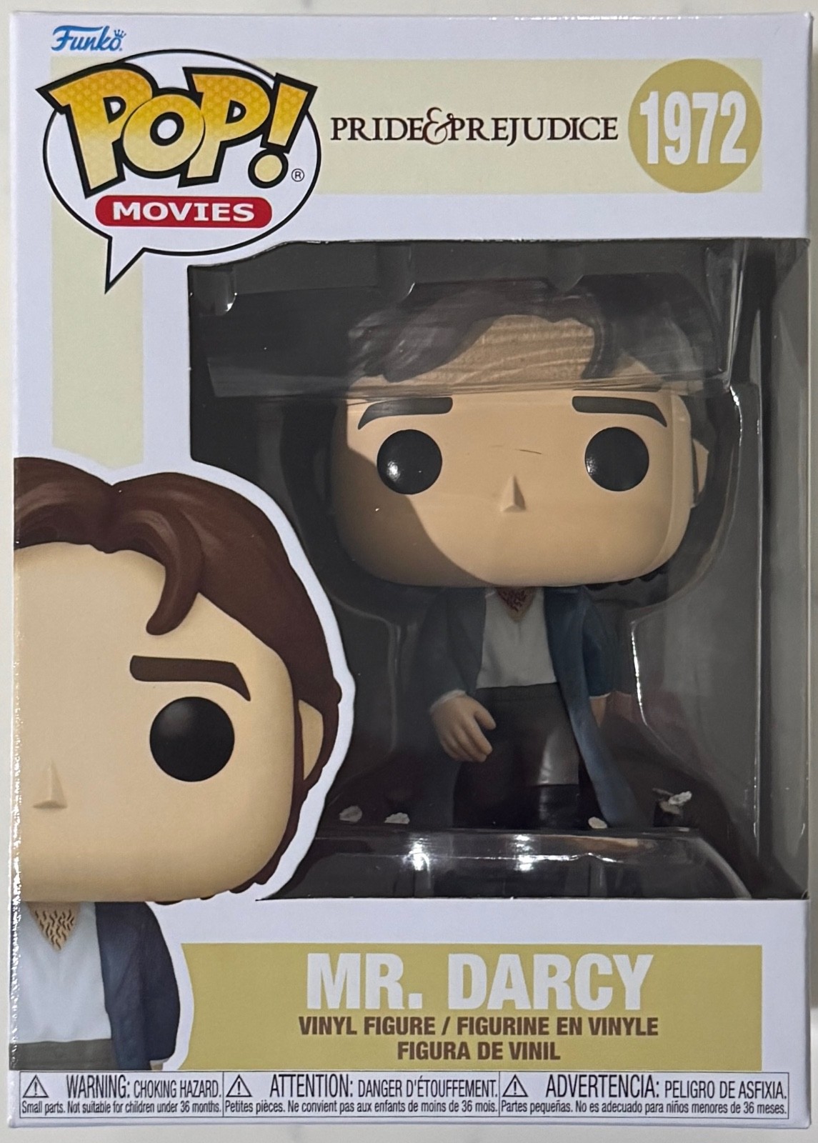 Funko Pop Movies Pride and Prejudice (2005) Mr. Darcy #1972 Figure + Protector Funko Pop Movies Pride and Prejudice (2005) Mr. Darcy #1972 Figure + Protector