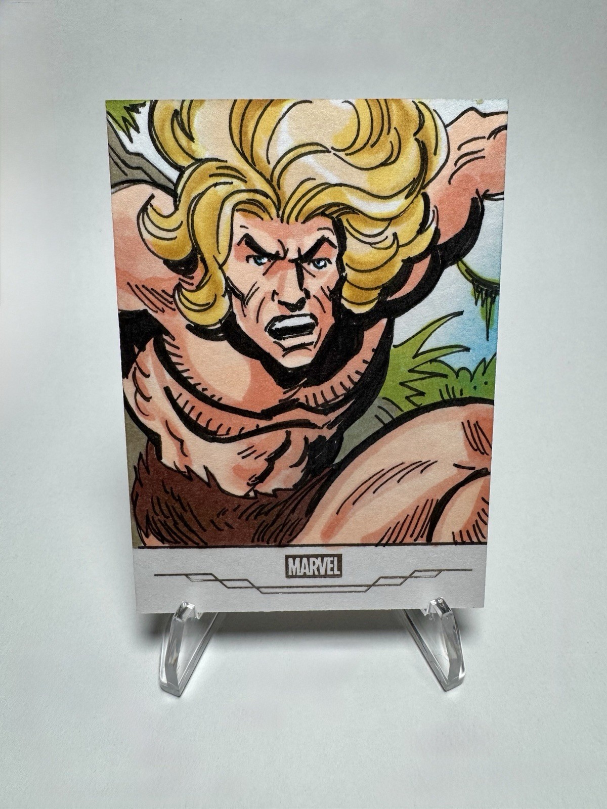 2025 Topps Marvel Studios Chrome He-Man Sketch Card 1/1 Artist Signed