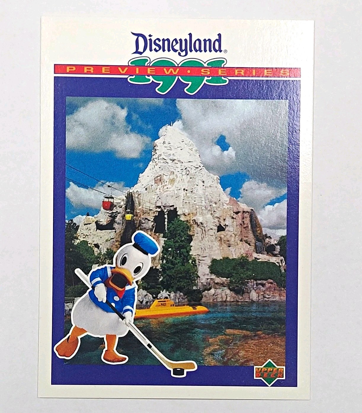 1991 Upper Deck Disneyland Preview Series Donald Duck Matterhorn Card 2/5 NM-MT 1991 Upper Deck Disneyland Preview Series Donald Duck Matterhorn Card 2/5 NM-MT