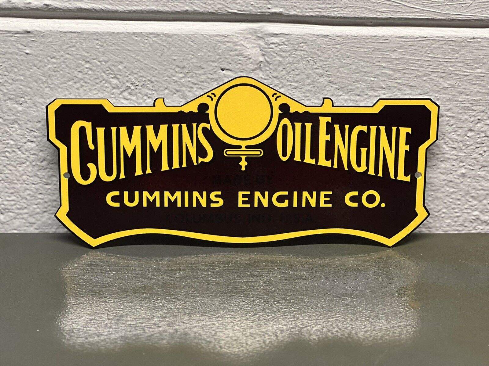 Cummins Diesel Metal Sign Dodge Truck Engine Red Ball Logo Garage Gas Oil Turbo