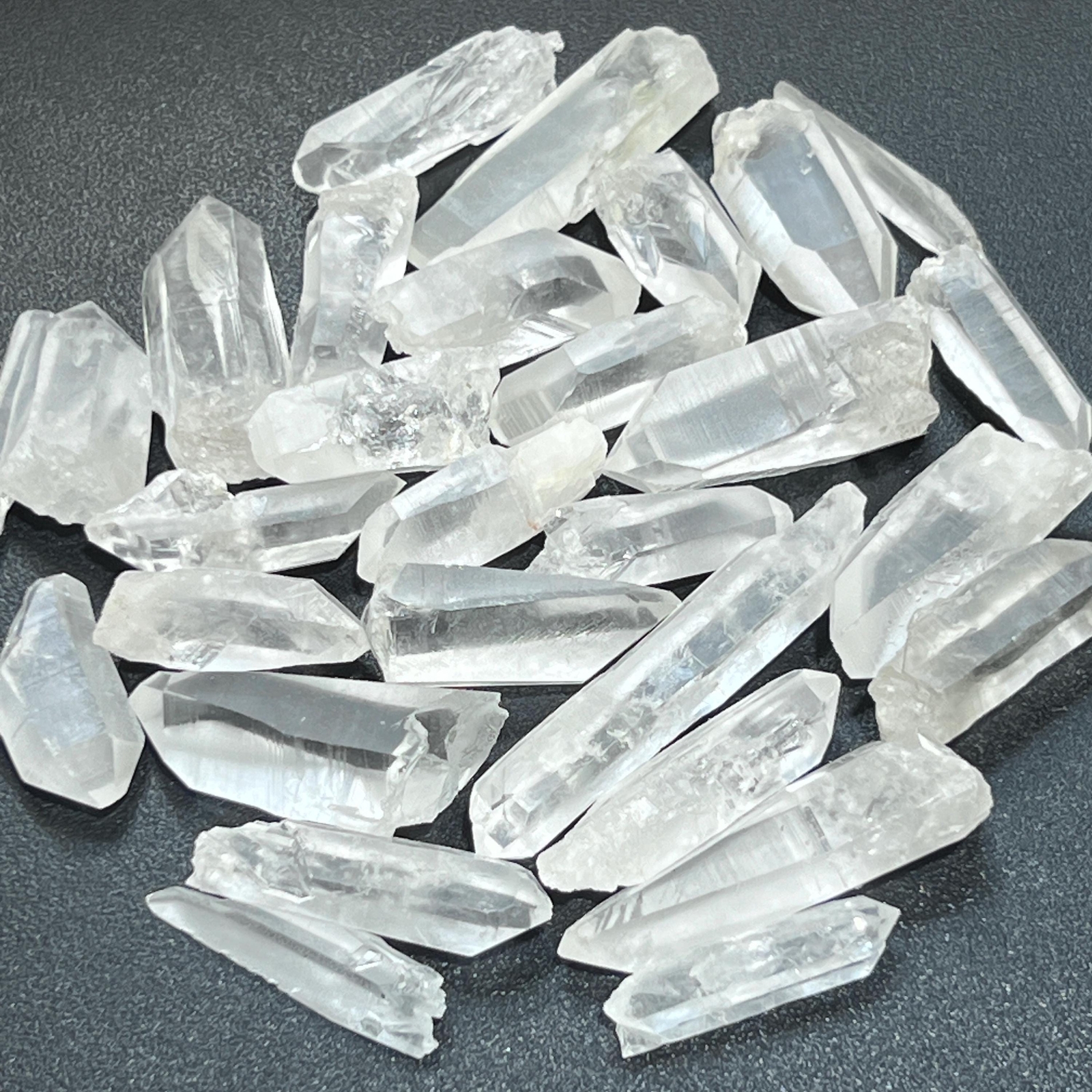 Lemurian Clear Quartz Crystal Points (By The 3 Pc or 1 LB) Rough Raw Brazil Lemurian Clear Quartz Crystal Points (By The 3 Pc or 1 LB) Rough Raw Brazil