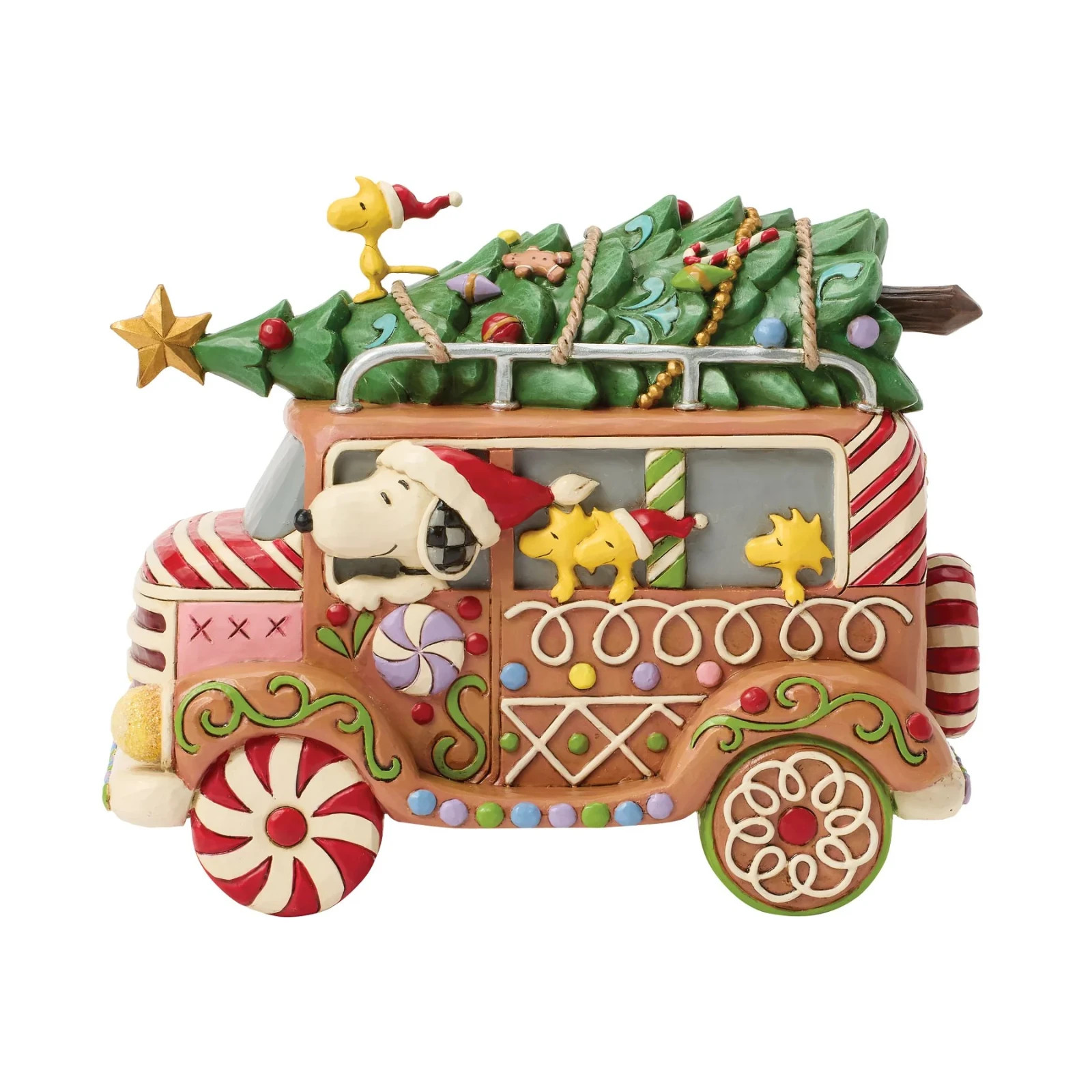 Jim Shore PEANUTS GINGERBREAD VAN-GINGERBREAD JOYRIDE 6017238 NEW Jim Shore PEANUTS GINGERBREAD VAN-GINGERBREAD JOYRIDE 6017238 NEW