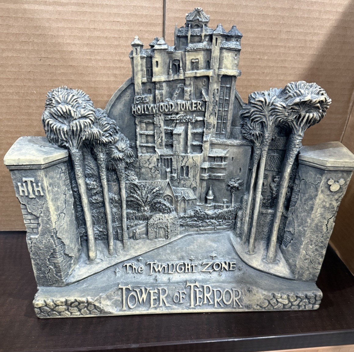 *RARE* Disney Twilight Zone TOWER OF TERROR 3D Resin Relief Statue Model Vintage *RARE* Disney Twilight Zone TOWER OF TERROR 3D Resin Relief Statue Model Vintage