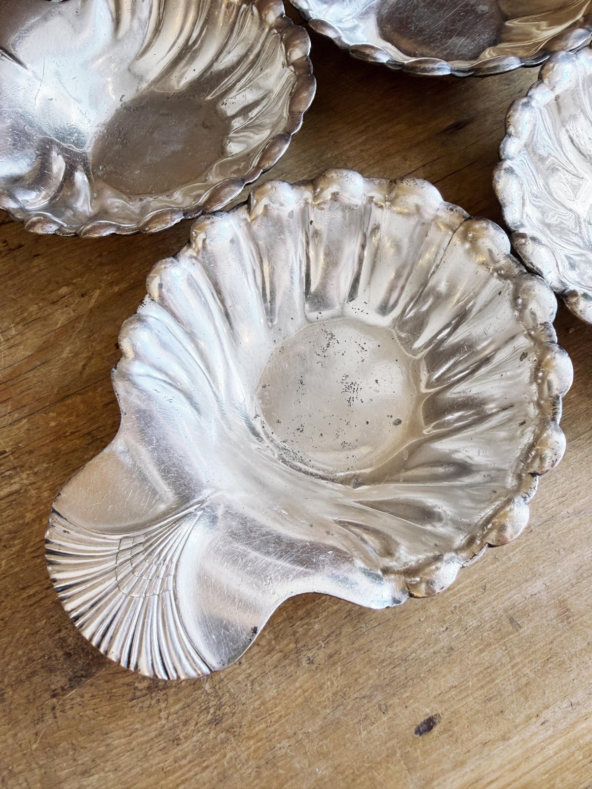 1932 Silver Plated Shell Dish from United States Lines Oceanliner 1932 Silver Plated Shell Dish from United States Lines Oceanliner
