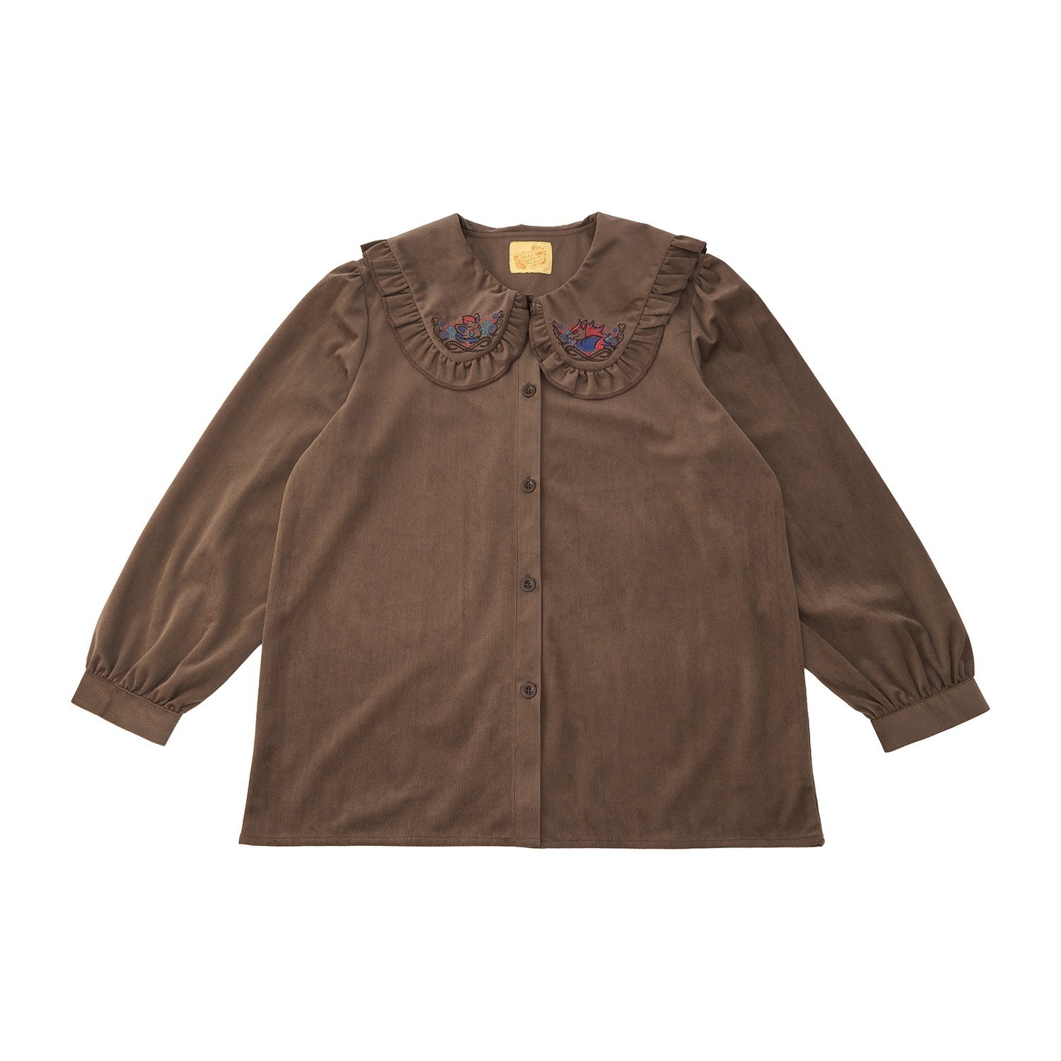 2026 Halloween Pokemon Center Zorua & Zoroark Embroidered Corduroy Blouse 27.5"H