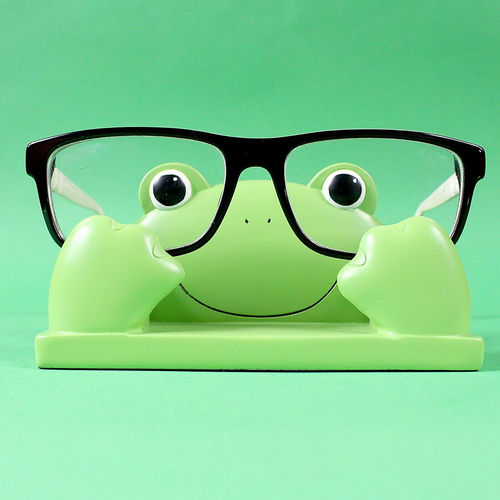 Cute Frog Eyeglass Display Stand Desktop Tabletop Organizer Holder Kids Adults