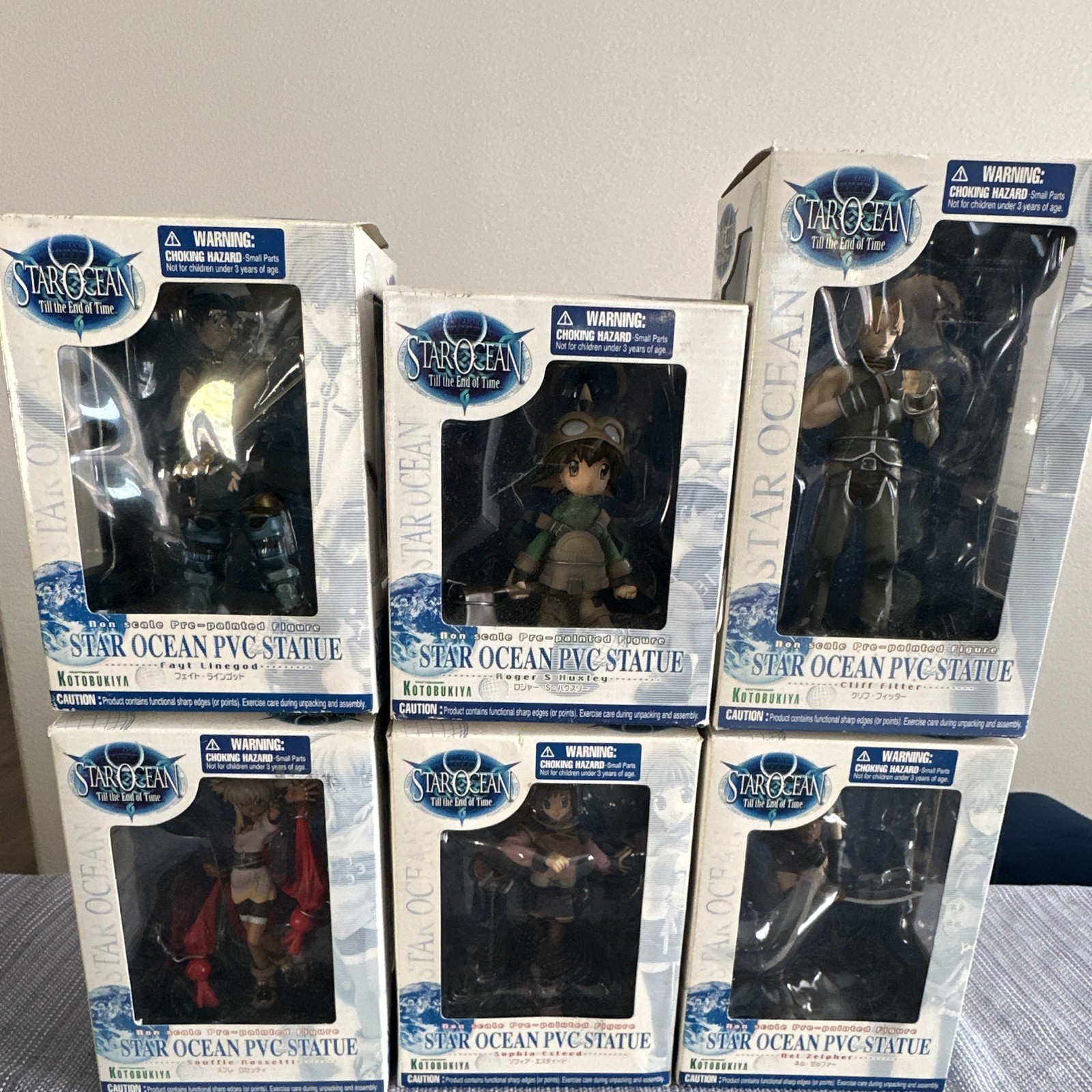 Kotobukiya Star Ocean Till the End of Time Full Set - Hard to find 2005 Kotobukiya Star Ocean Till the End of Time Full Set - Hard to find 2005