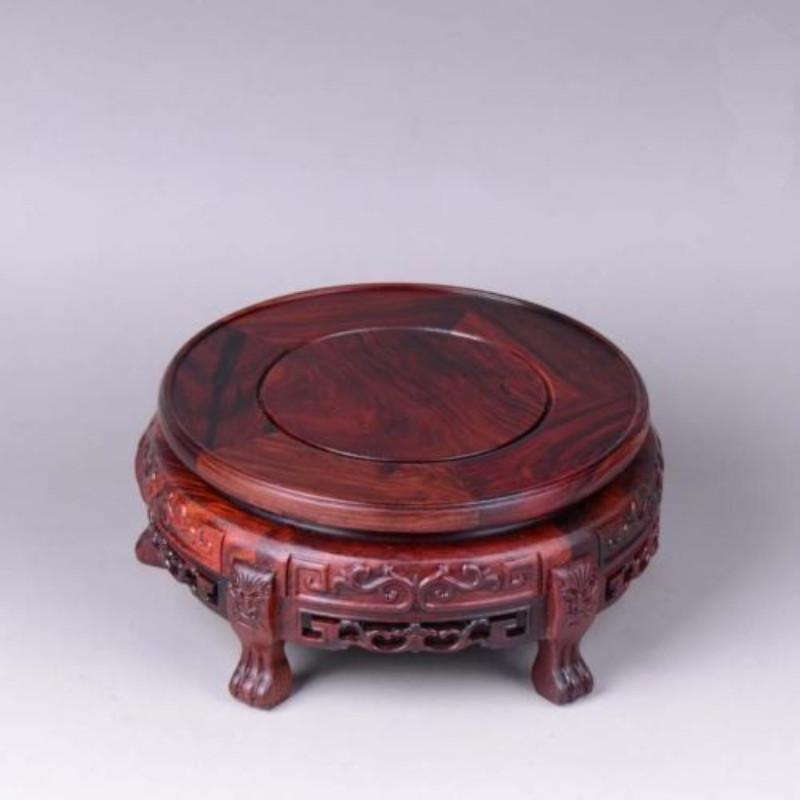 7.7 inch Rosewood Base Round Pedestal Display stand For vase teapot flowerpot 7.7 inch Rosewood Base Round Pedestal Display stand For vase teapot flowerpot