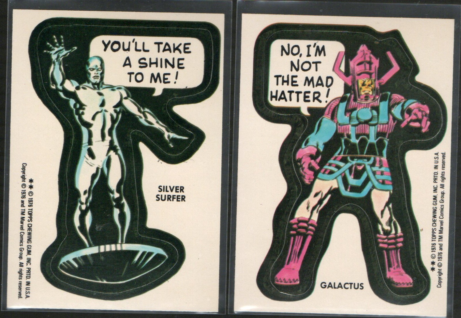 1976 Marvel Super Heroes "Silver Surfer" Rookie (RC). 1st Appearance w/Galactus 1976 Marvel Super Heroes "Silver Surfer" Rookie (RC). 1st Appearance w/Galactus