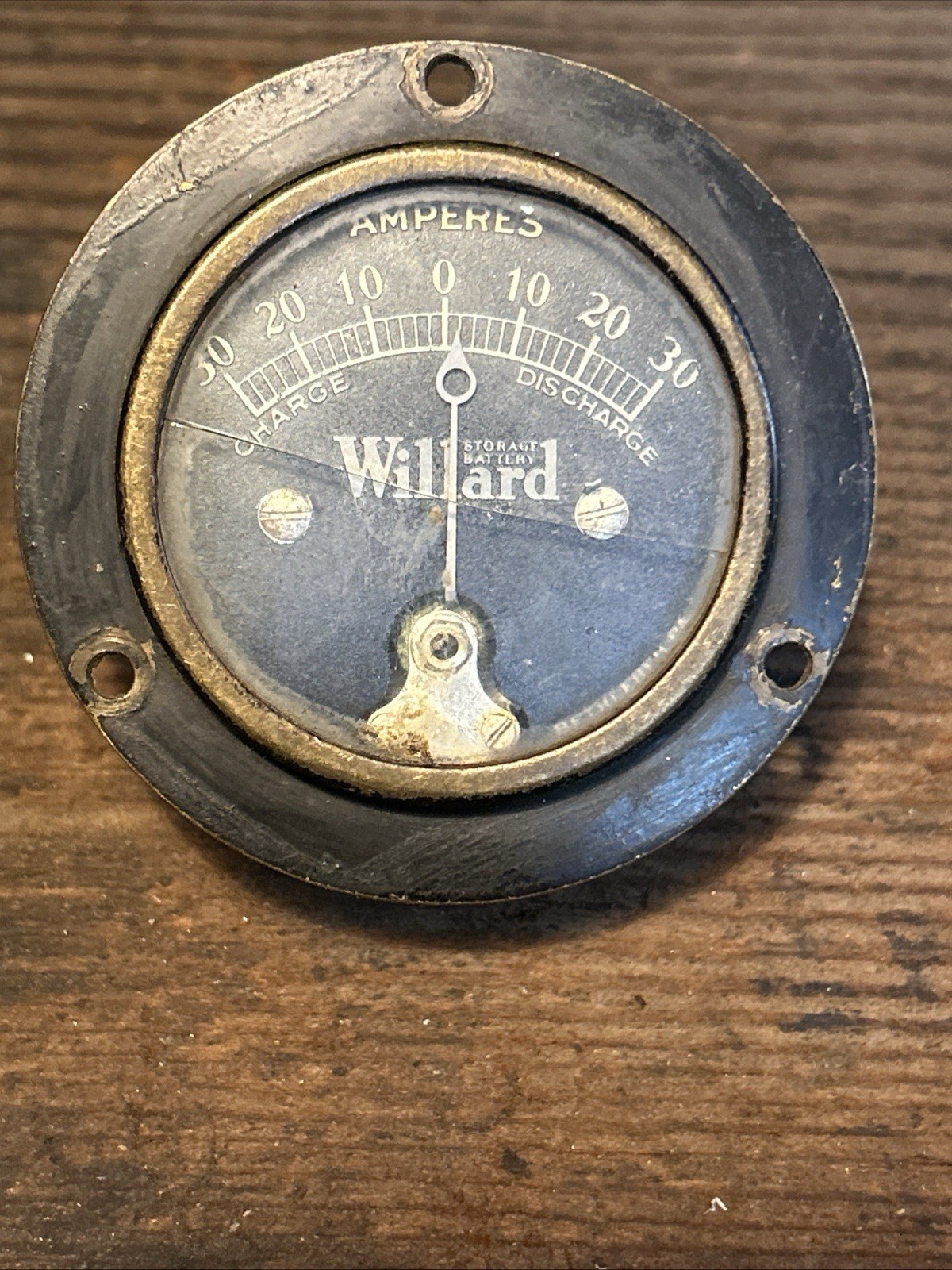 Antique Willard Storage Battery Amp Gauge