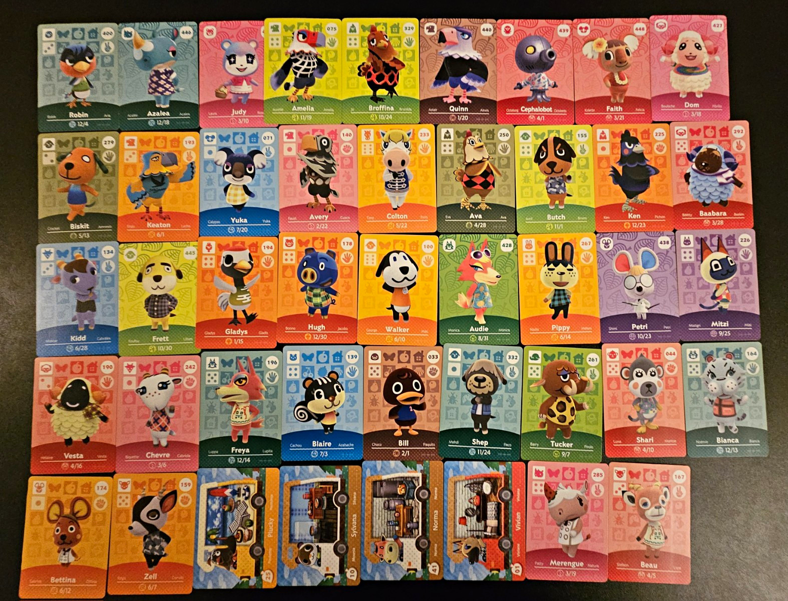 Nintendo Animal Crossing Amiibo 44 Card Lot. Merengue, Beau, Sylvania And More Nintendo Animal Crossing Amiibo 44 Card Lot. Merengue, Beau, Sylvania And More