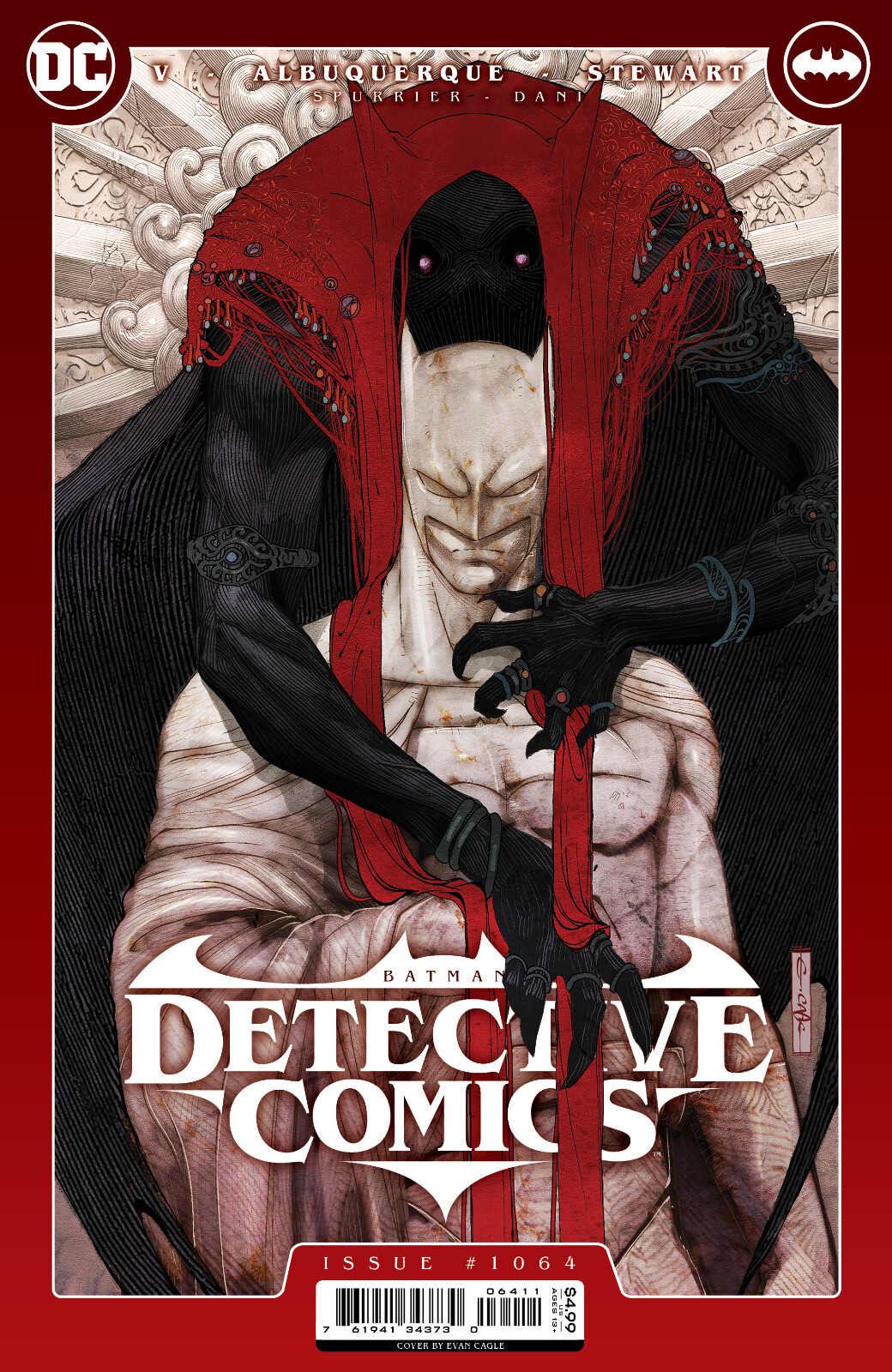 DETECTIVE COMICS #1064 (EVAN CAGLE VARIANT)(2022) COMIC BOOK ~ DC Comics DETECTIVE COMICS #1064 (EVAN CAGLE VARIANT)(2022) COMIC BOOK ~ DC Comics