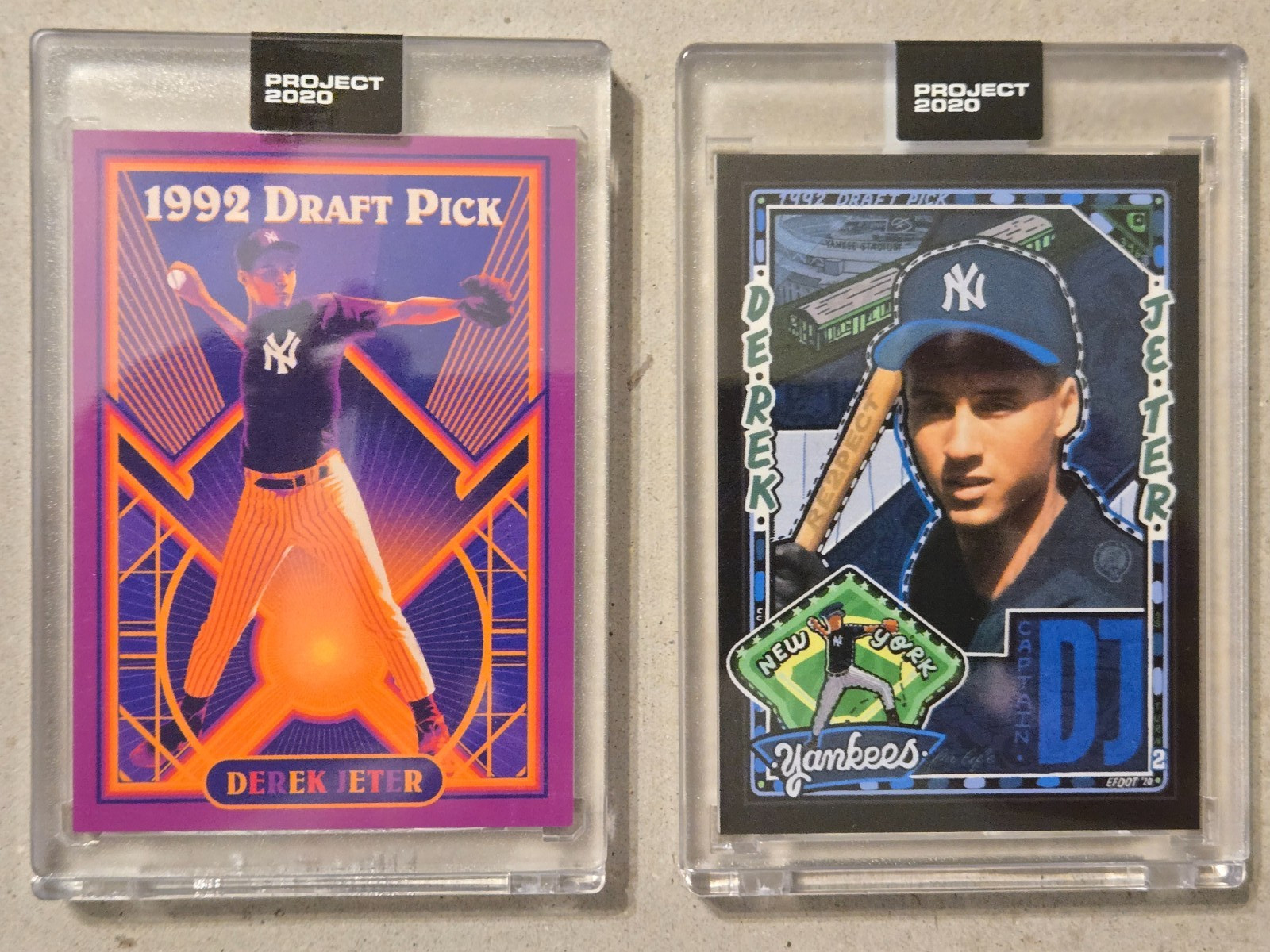 DEREK JETER JR TOPPS PROJECT 70 LOT OF 2 CARDS #39 MATT TAYLOR #157 EFDOT DEREK JETER JR TOPPS PROJECT 70 LOT OF 2 CARDS #39 MATT TAYLOR #157 EFDOT