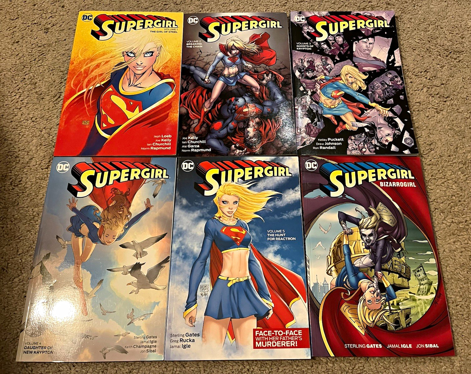 DC Comics Supergirl Vol. 1-5 and Bizarrogirl Gates Orlando Puckett Kelly Loeb DC Comics Supergirl Vol. 1-5 and Bizarrogirl Gates Orlando Puckett Kelly Loeb