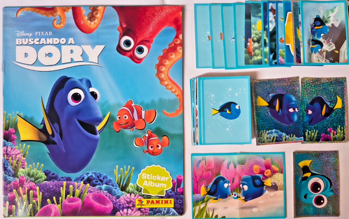 FINDING DORY DISEY PIXAR 2016 PANINI ALBUM + FULL SET 160/160 STICKERS NEMO FINDING DORY DISEY PIXAR 2016 PANINI ALBUM + FULL SET 160/160 STICKERS NEMO