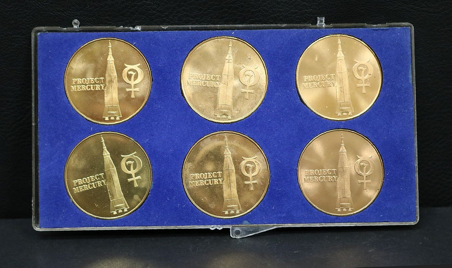 1961 1962 1963 Project Mercury Series Nasa Set Of 6 Medallions #2187D-3 1961 1962 1963 Project Mercury Series Nasa Set Of 6 Medallions #2187D-3