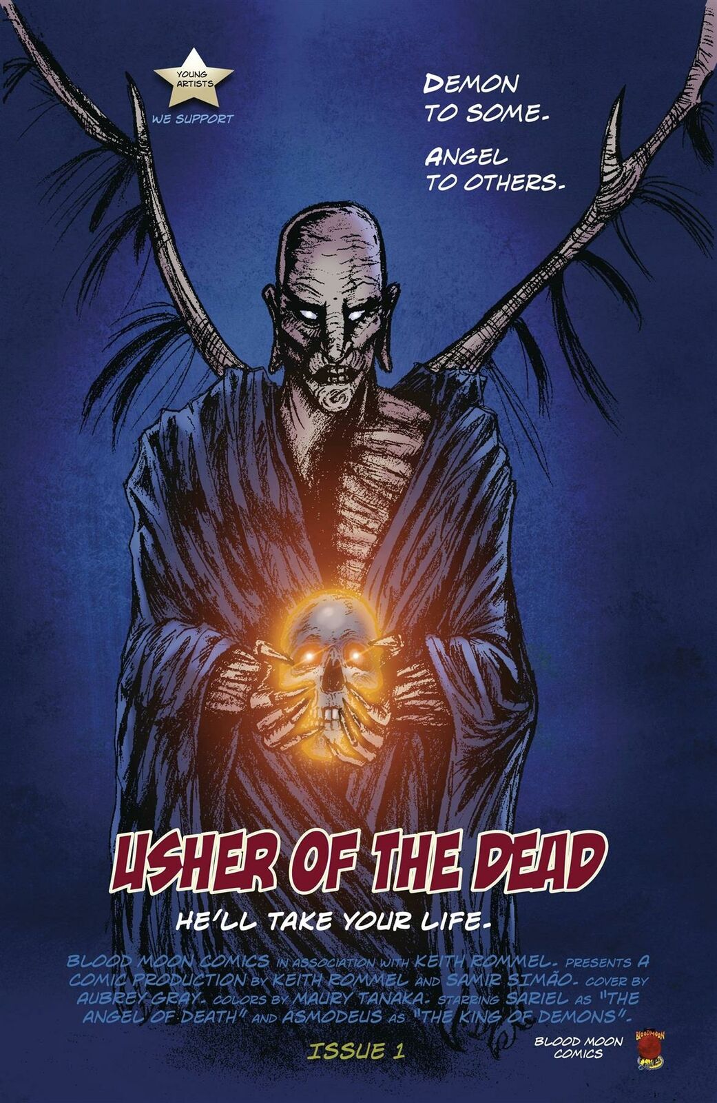 Usher Of The Dead #1 Cvr B Gray Homage Var (mr) Blood Moon Comics Llc Comic Book