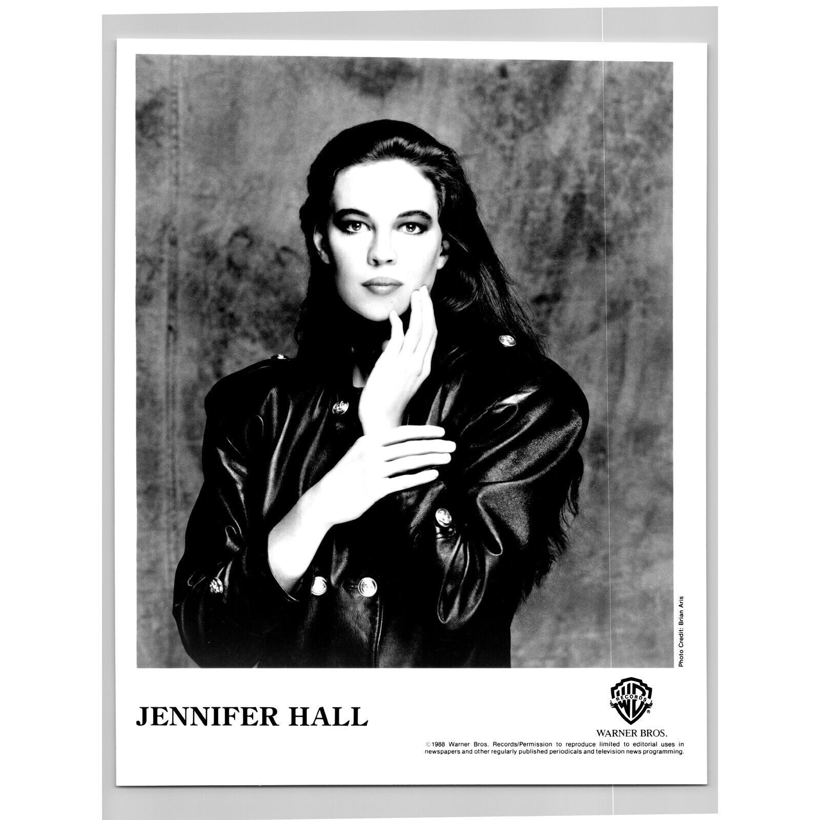 Jennifer Caron Hall English Actress Singer Artist 80s-90s Music Press Photo