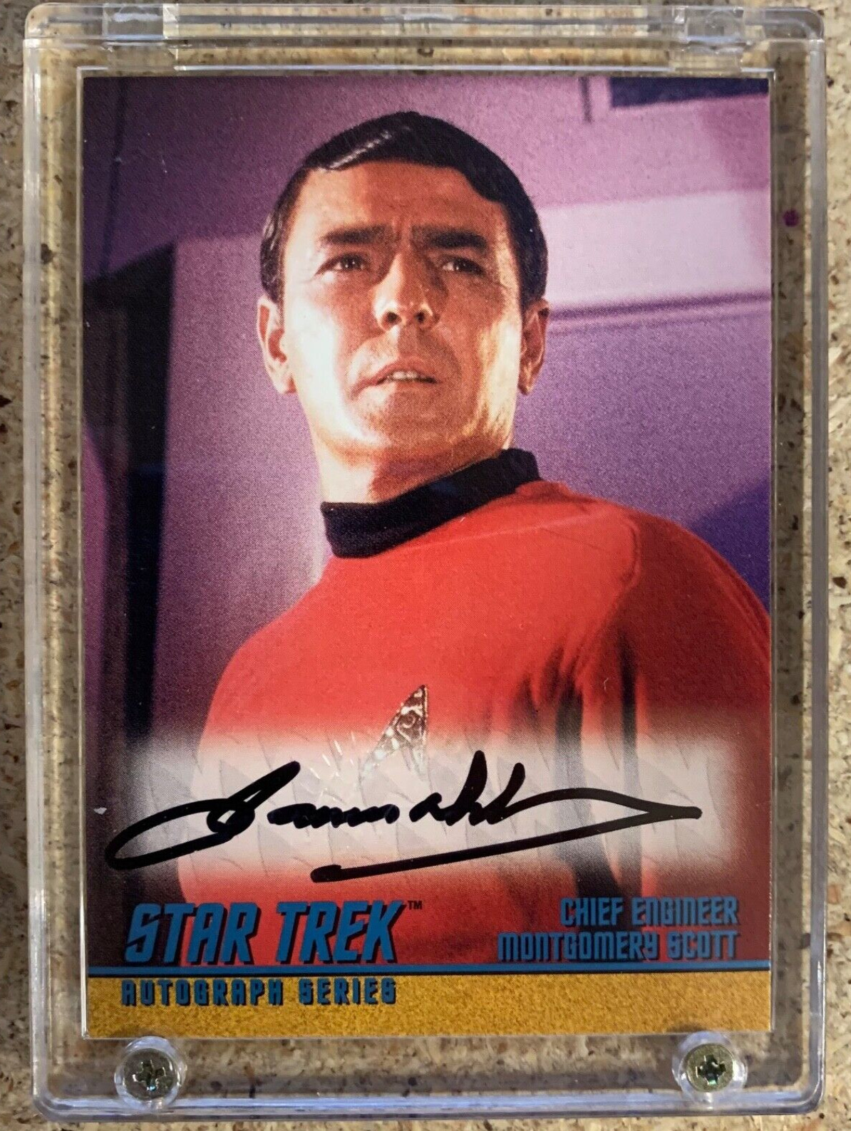 1997 Star Trek The Original Series (TOS) A2 Janes Doohan as Scottie Autograph