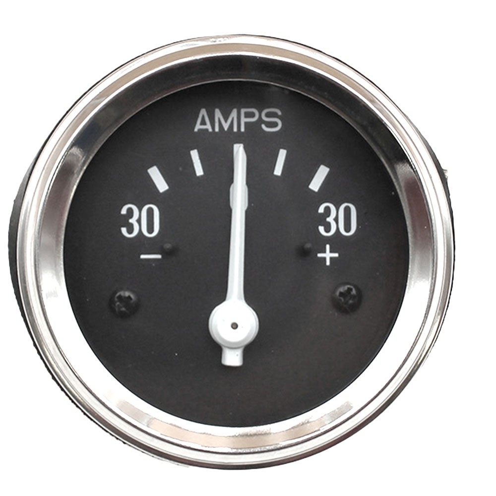Chrome Amp Meter (30-0-30) Fits Allis Chalmers Replaces 70254407