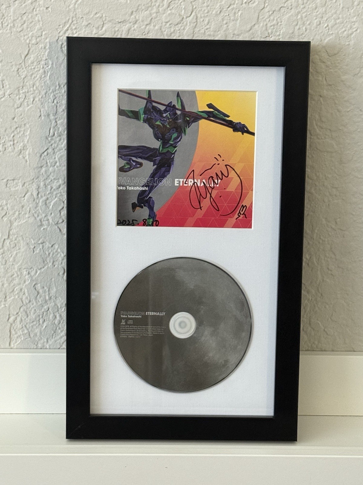 Yoko Takahashi Signed Neon Genesis Evangelion Eternally CD Cruel Angel's Thesis