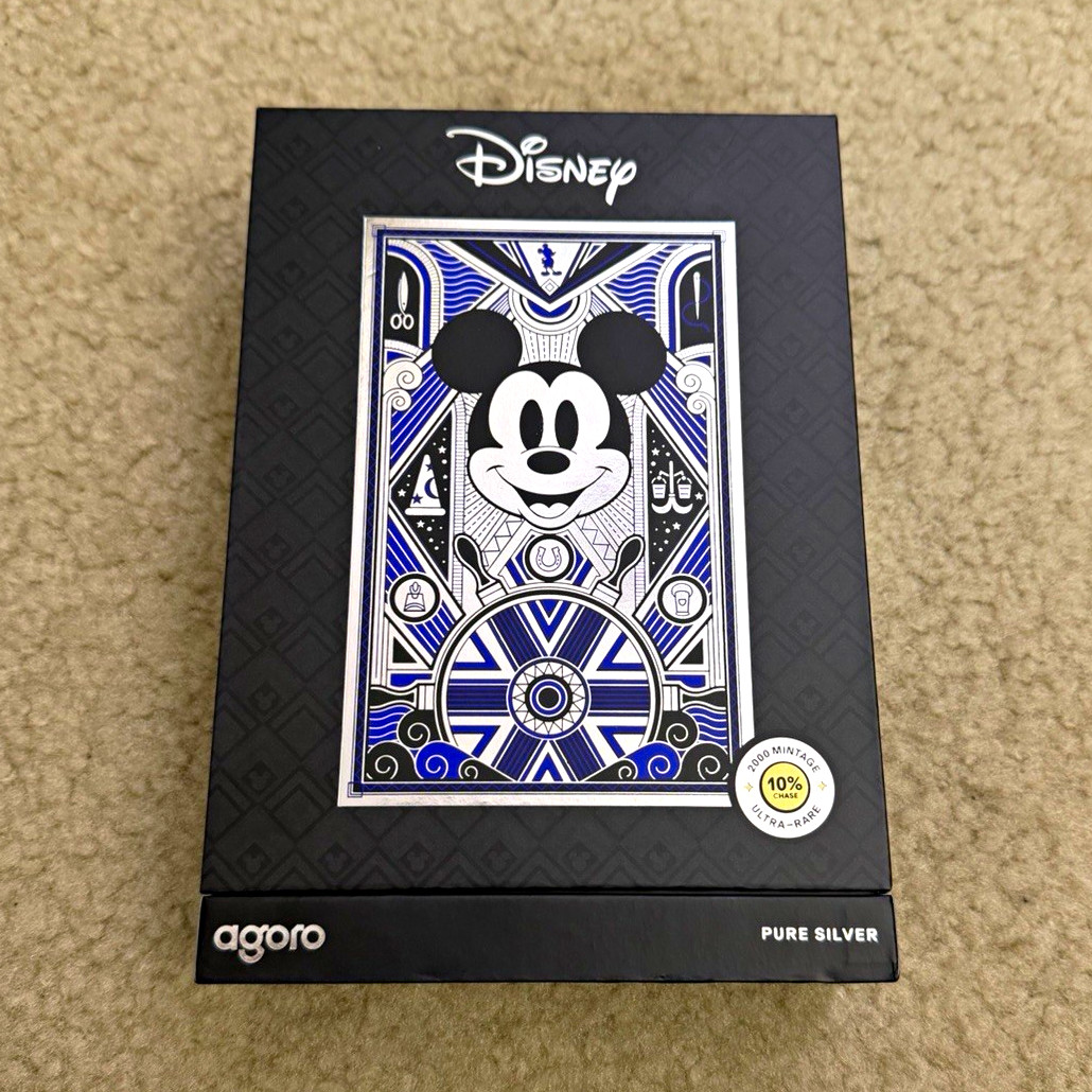 Agoro Disney Mickey Mouse Art Deco Pure Silver Collectible Standard LE 0998/1800 Agoro Disney Mickey Mouse Art Deco Pure Silver Collectible Standard LE 0998/1800