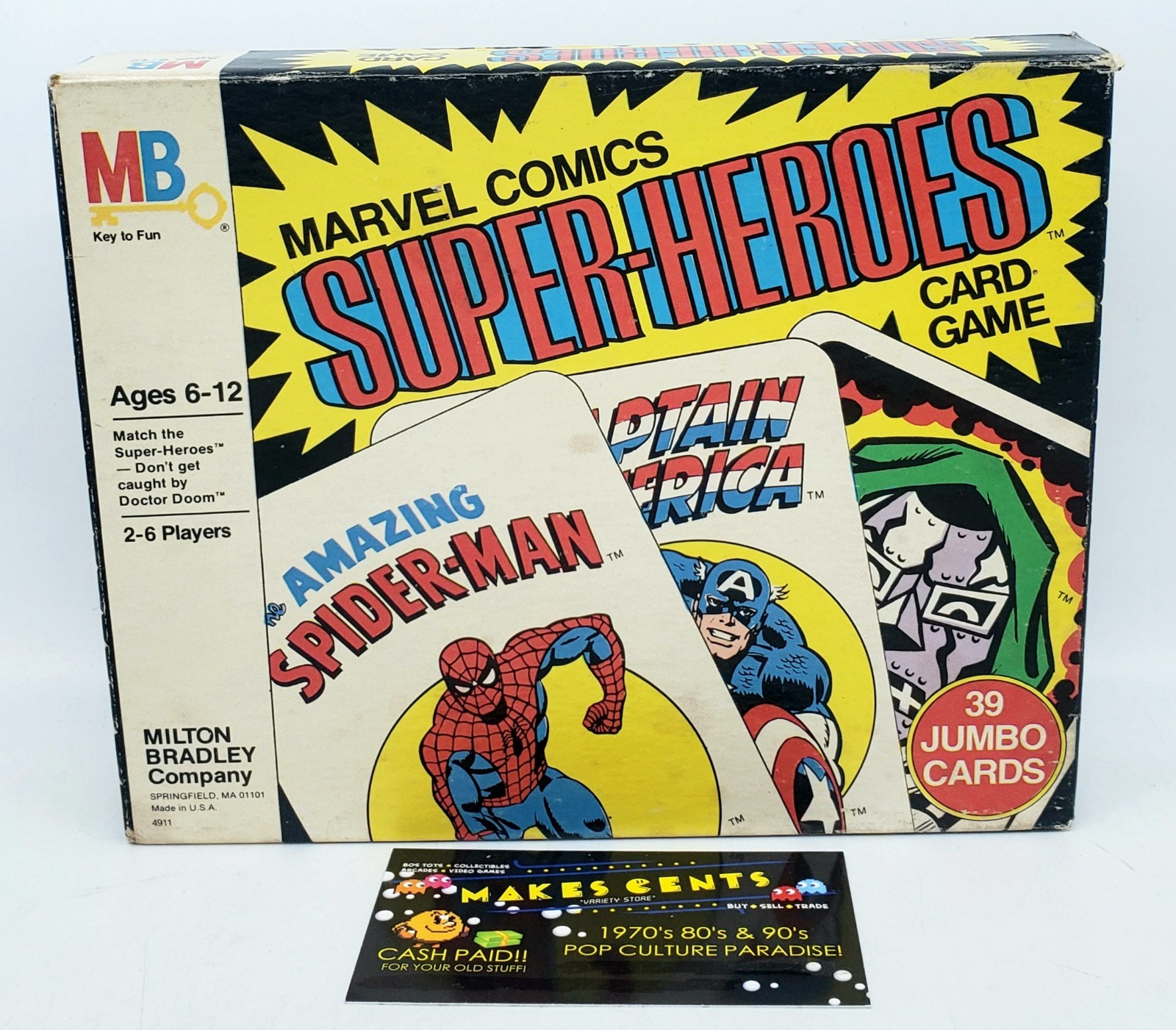 Vintage 1978 Marvel Super-Heroes Card Game Milton Bradley - BRAND NEW SEALED