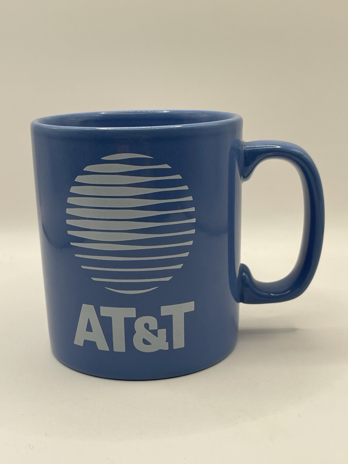 Vtg. AT&T Telephone Company Classic Logo Baby Blue Coffee Mug Cup Vtg. AT&T Telephone Company Classic Logo Baby Blue Coffee Mug Cup