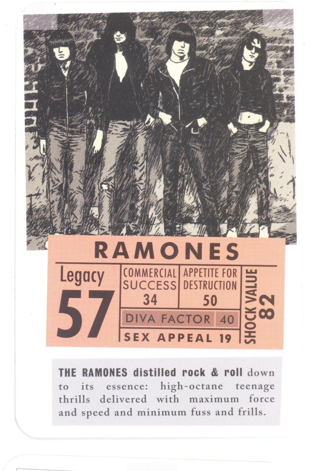 The Ramones Pop Rock Music Trump Trading Card