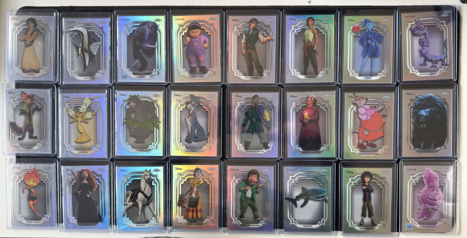 2024 Topps Chrome Disney Refractor Lot 24 Aladdin Merida Nick Wilde Flynn Rider 2024 Topps Chrome Disney Refractor Lot 24 Aladdin Merida Nick Wilde Flynn Rider