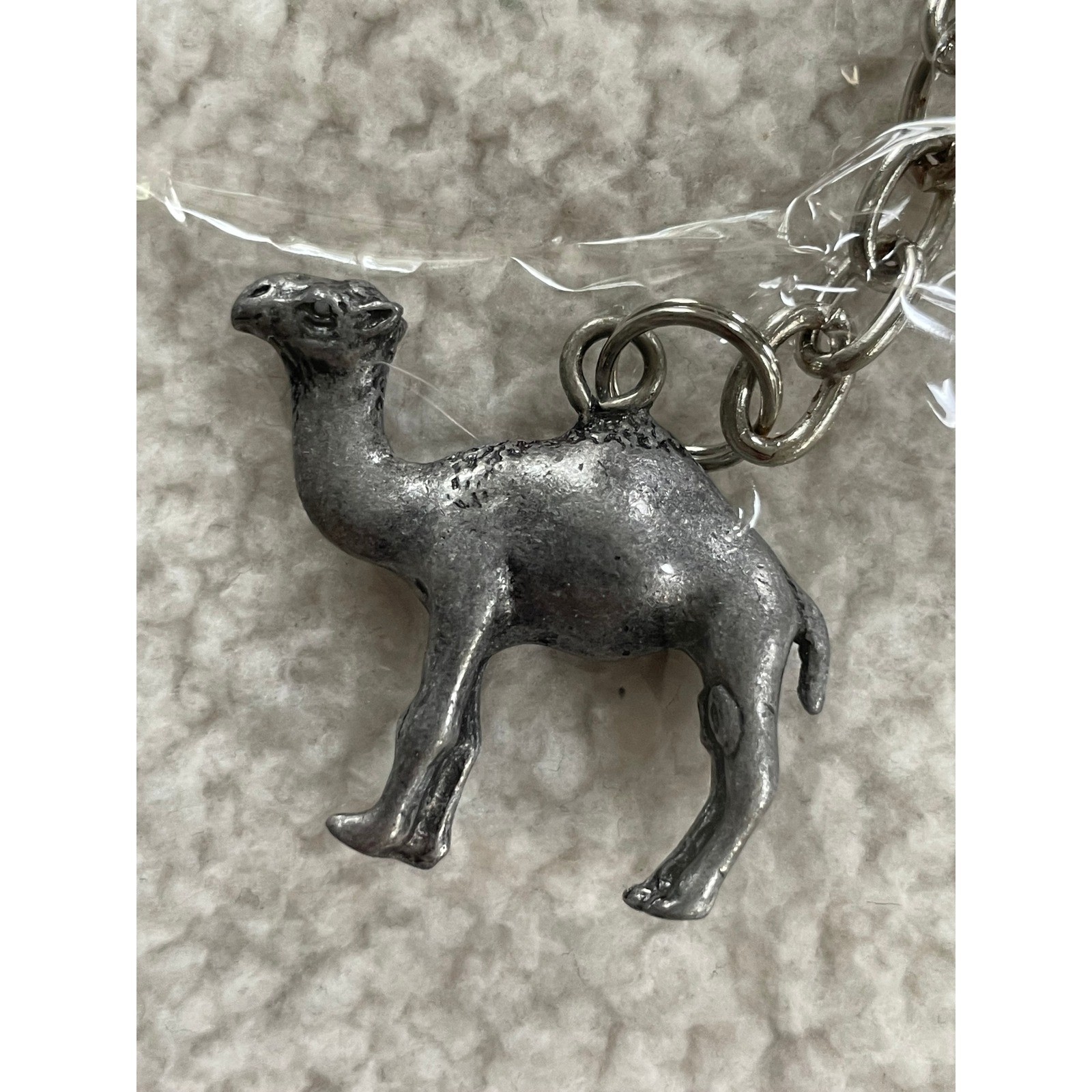 Camel 1999 RJ Reynolds Keychain Silver Pewter Joe Camel Tobacco Advertising