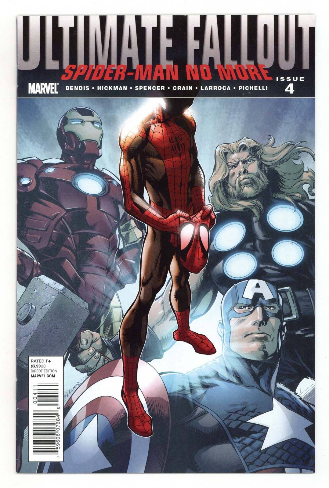 Ultimate Fallout #4A.D Bagley Variant FN- 5.5 2011 1st app. Miles Morales Ultimate Fallout #4A.D Bagley Variant FN- 5.5 2011 1st app. Miles Morales