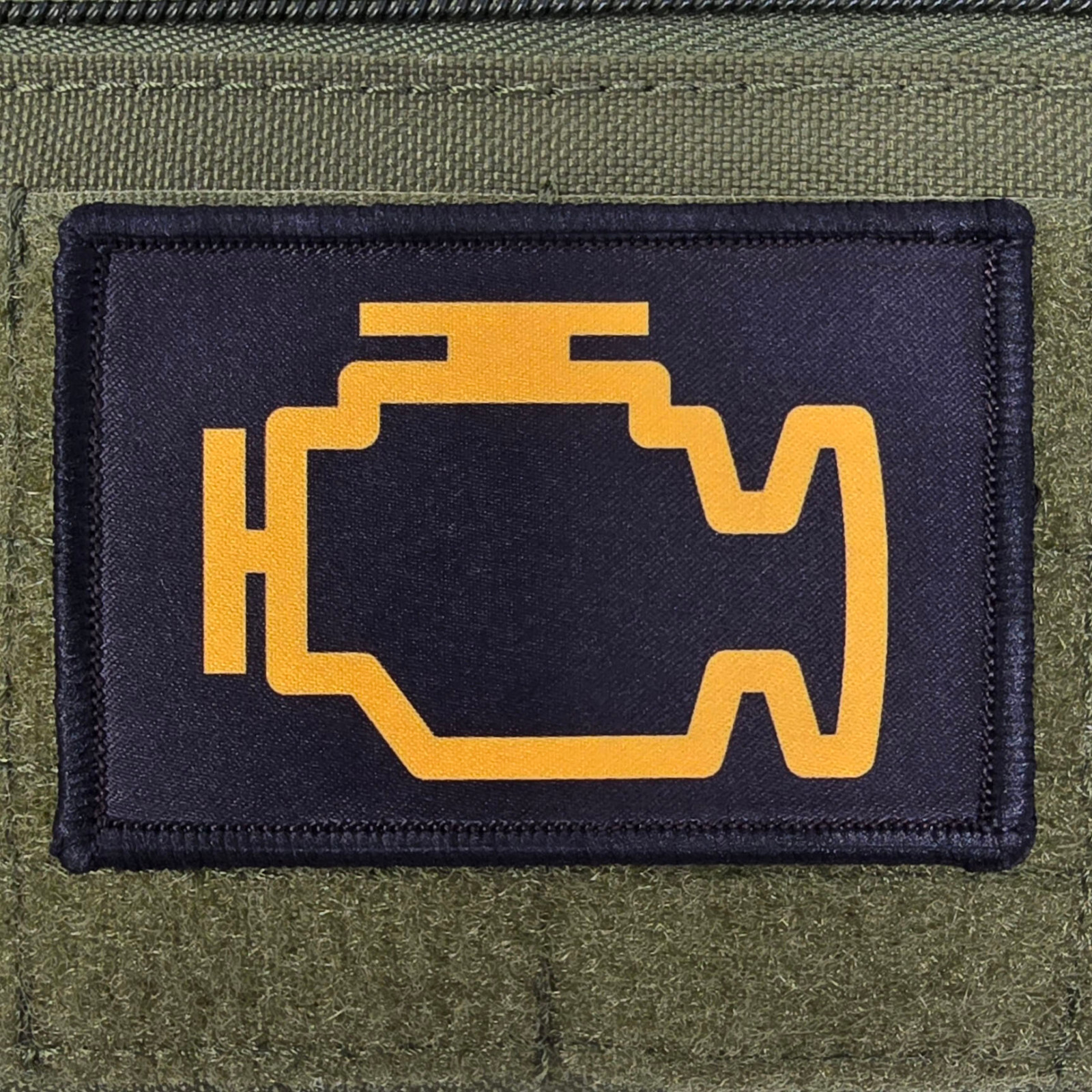 Check Engine Patch Moral Tactical Military Army USA Flag Hook & Loop 3x2 Check Engine Patch Moral Tactical Military Army USA Flag Hook & Loop 3x2