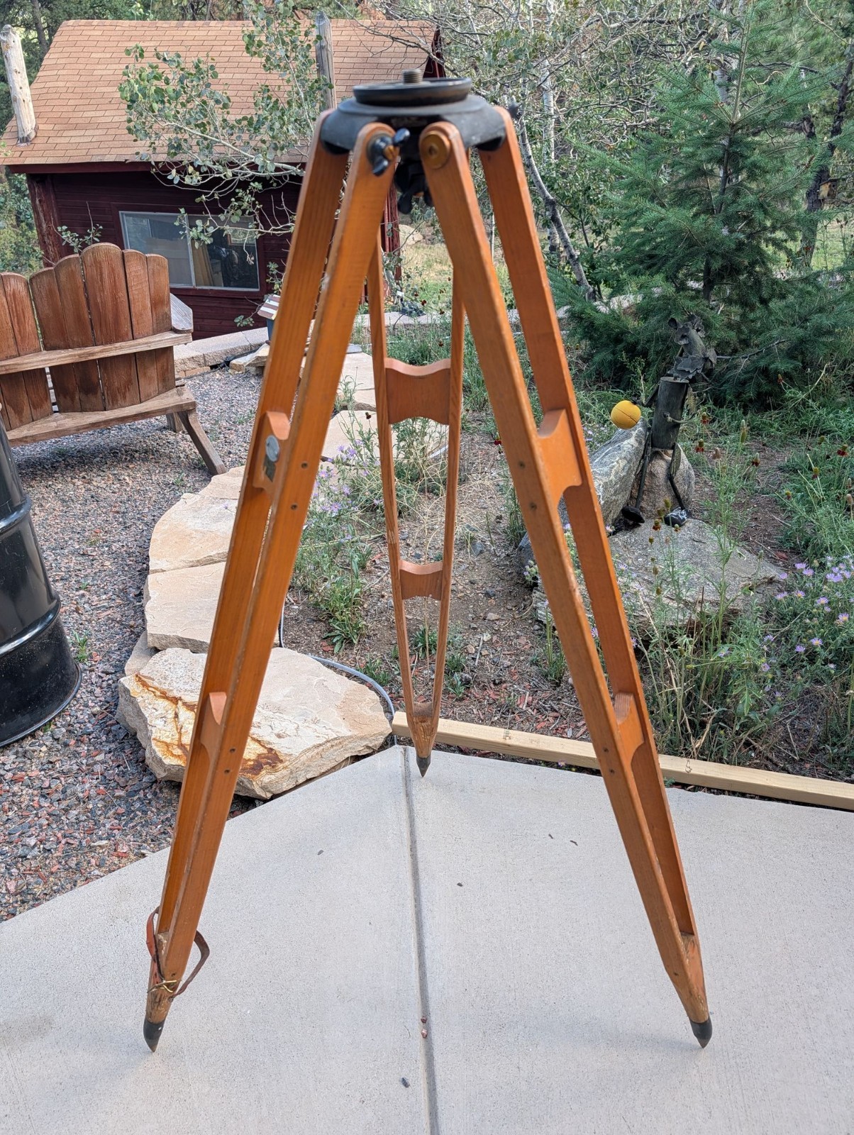 Vintage K&E 5096-A Wood Surveying Tripod w/ BLM Property Tag Vintage K&E 5096-A Wood Surveying Tripod w/ BLM Property Tag