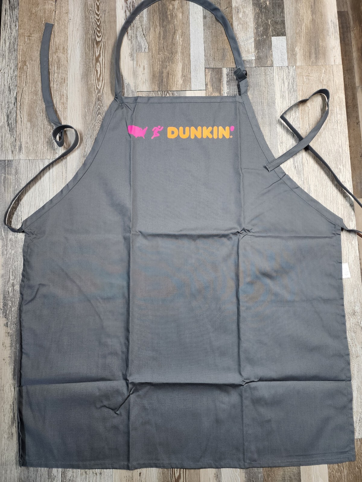 New Official DUNKIN DONUTS Uniform Apron Adjustable Adult Small / Medium Gray New Official DUNKIN DONUTS Uniform Apron Adjustable Adult Small / Medium Gray
