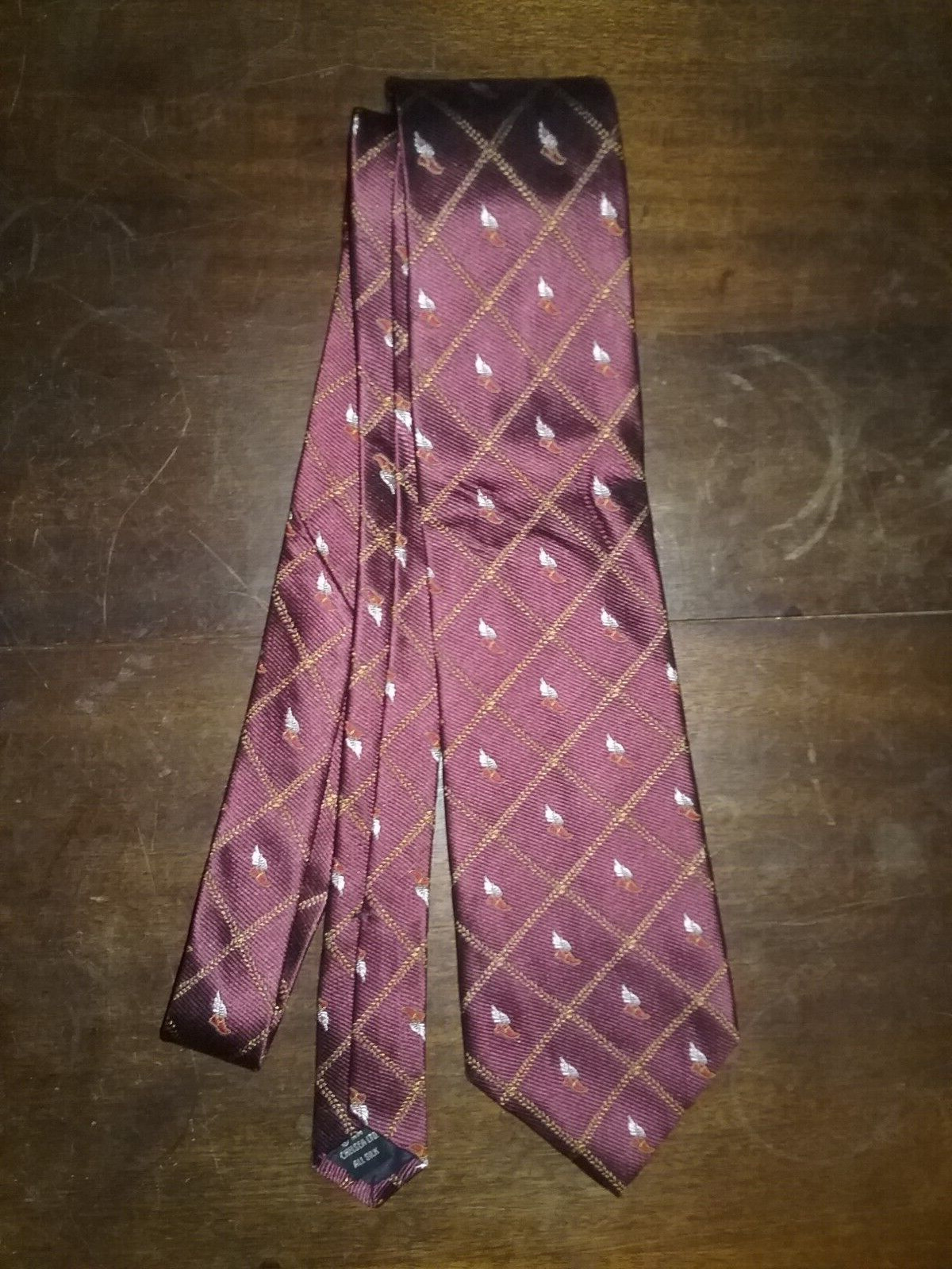 Beautiful New York Athletic Club NYAC Winged Foot Silk Necktie Tie VGC Rare Beautiful New York Athletic Club NYAC Winged Foot Silk Necktie Tie VGC Rare