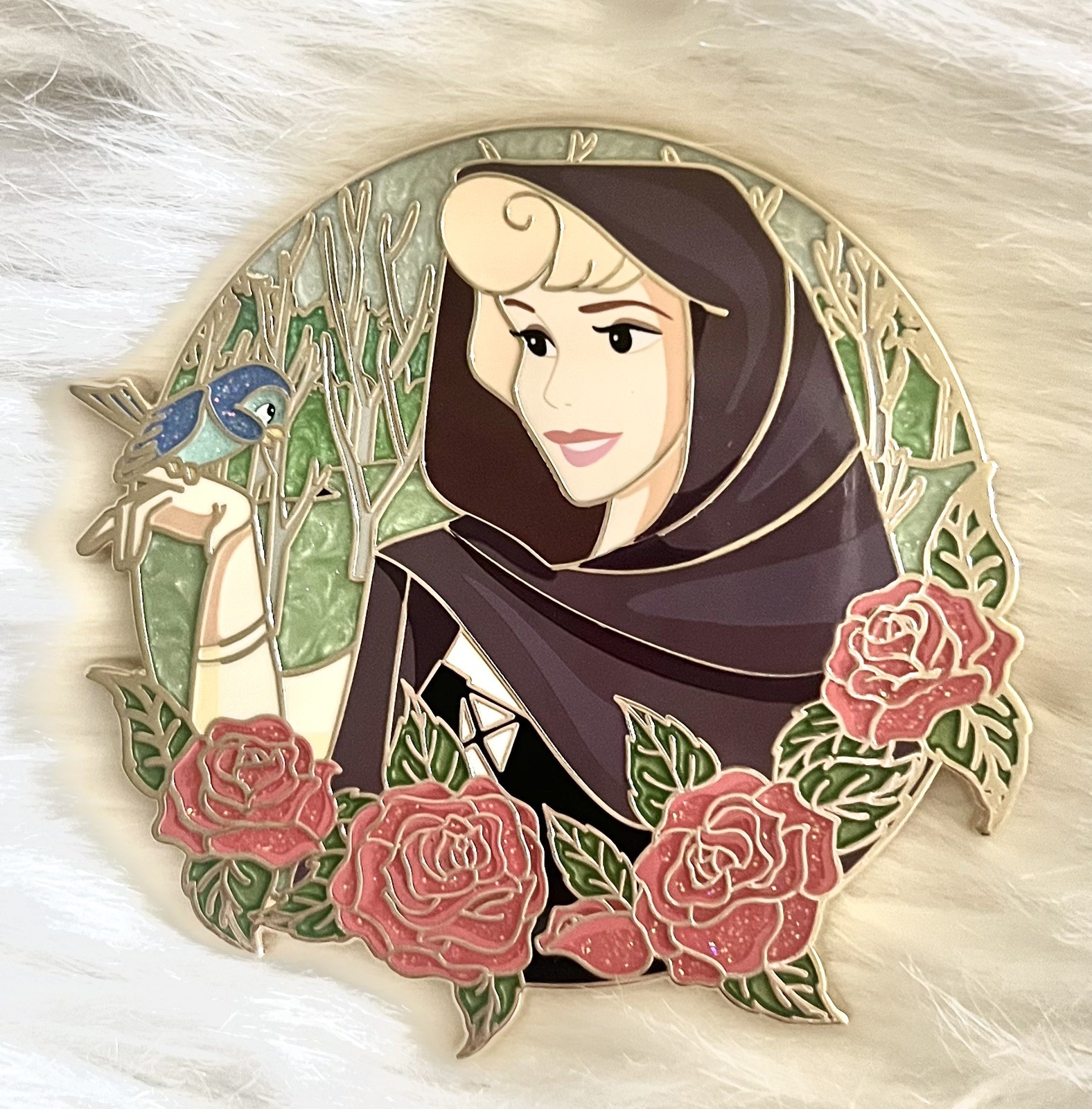 Disney ‘Briar Rose’ Aurora LE30 Fantasy 3” JUMBO Pin by Pinstropolis Disney ‘Briar Rose’ Aurora LE30 Fantasy 3” JUMBO Pin by Pinstropolis