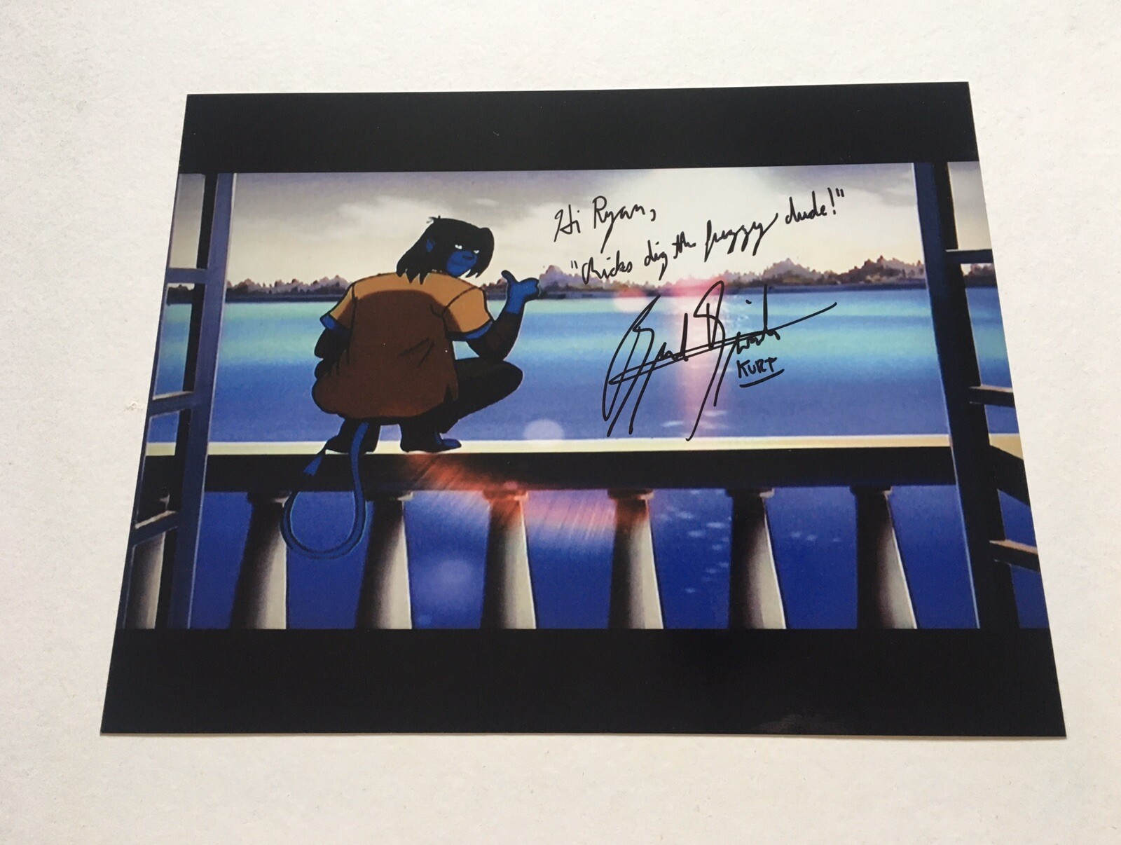 Ultra Rare Brad Swaile  X-men Evolution 8x10 Signed Photo Nightcrawler