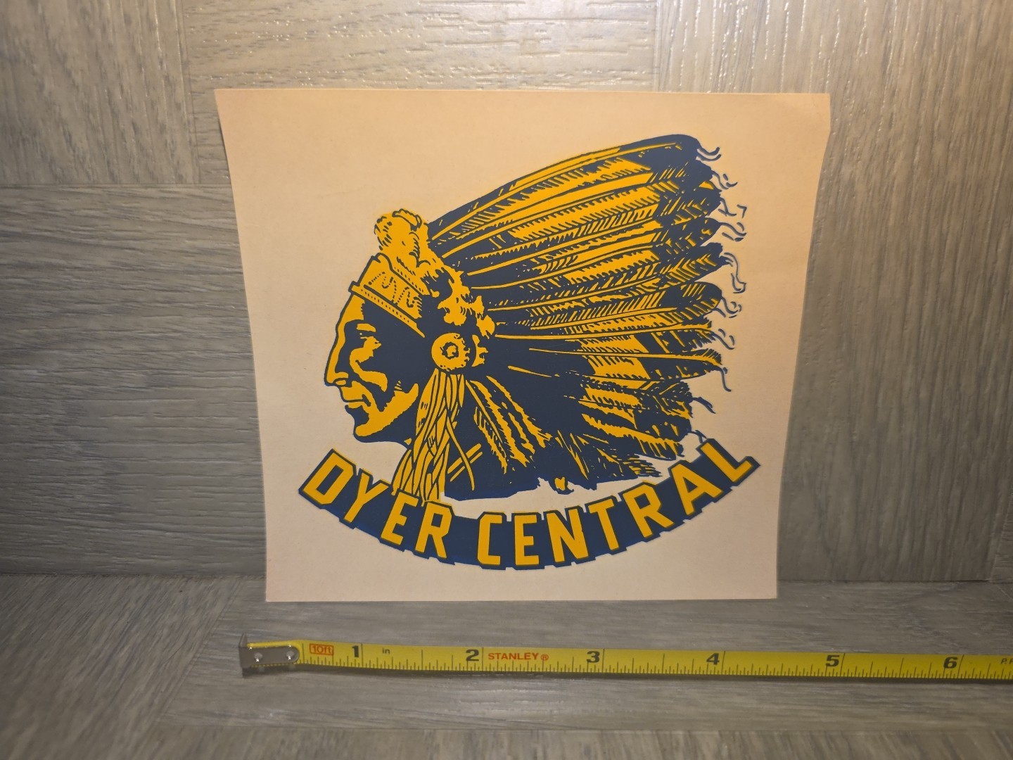 Vintage Dyer Central High School Decal Potter Manufacturing Dyer Indiana Vintage Dyer Central High School Decal Potter Manufacturing Dyer Indiana