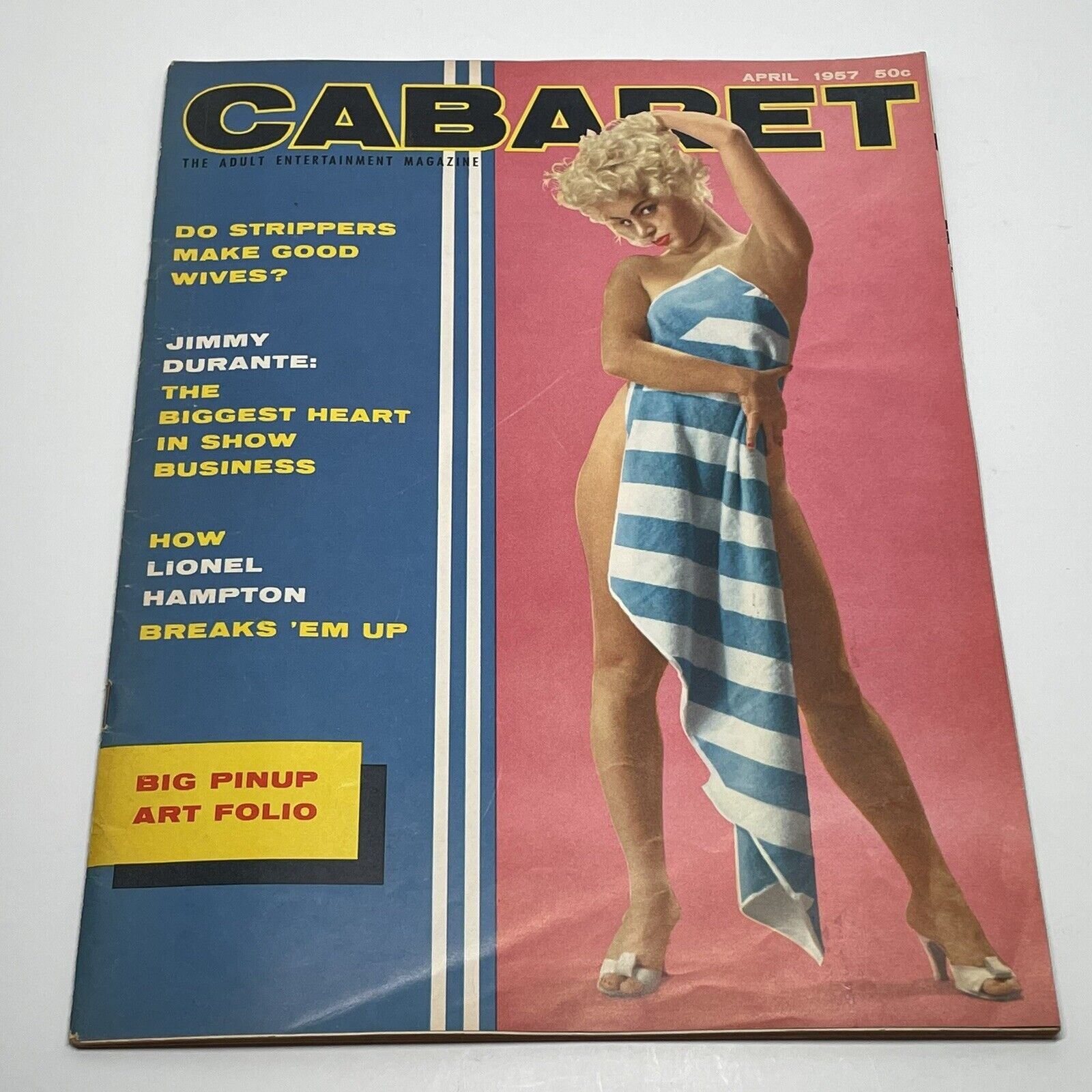 April 1957 Cabaret Pin-Up Cheesecake Risque Magazine EX