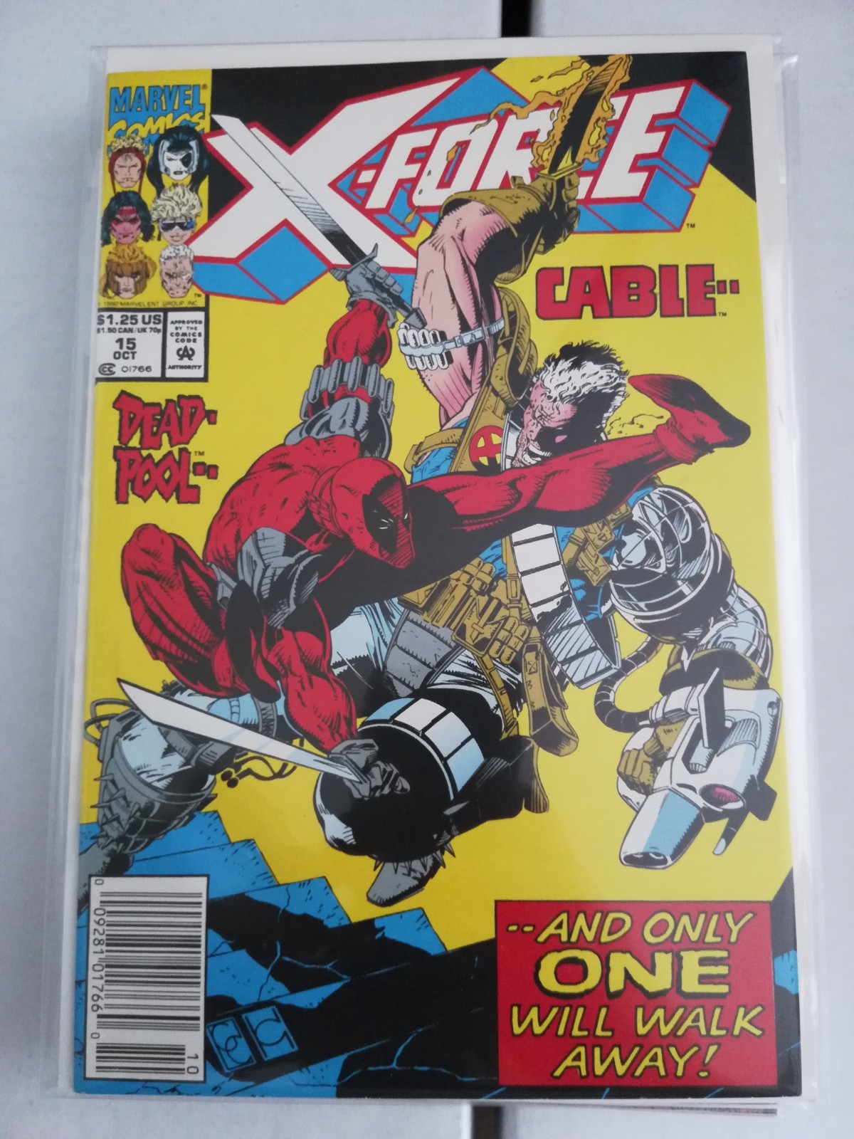 X-FORCE #15 Cable Deadpool VERY FINE Marvel Comics Newsstand X-FORCE #15 Cable Deadpool VERY FINE Marvel Comics Newsstand
