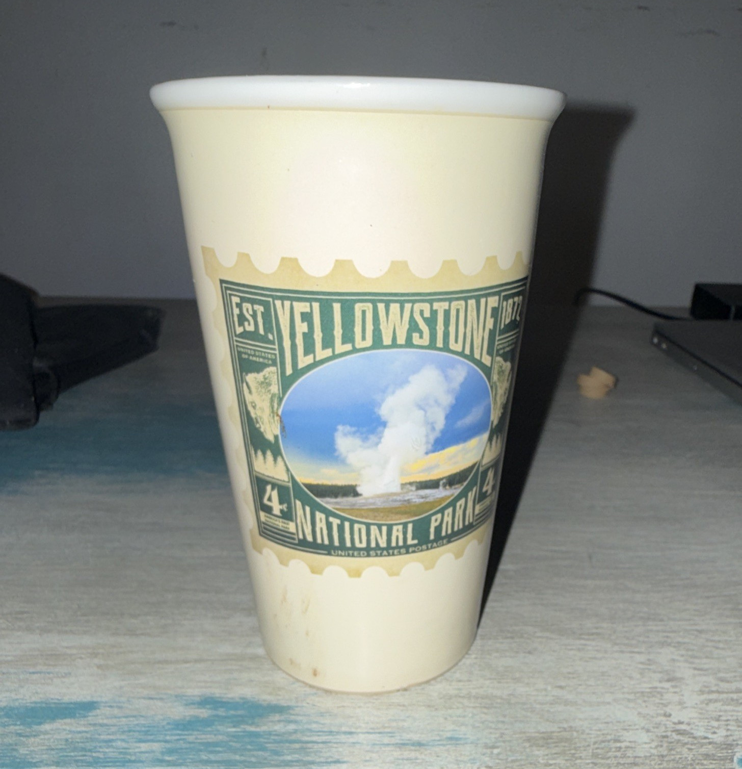Yellowstone National Park Ceramic Tumbler ,Yellowstone General Stores NEVER USED