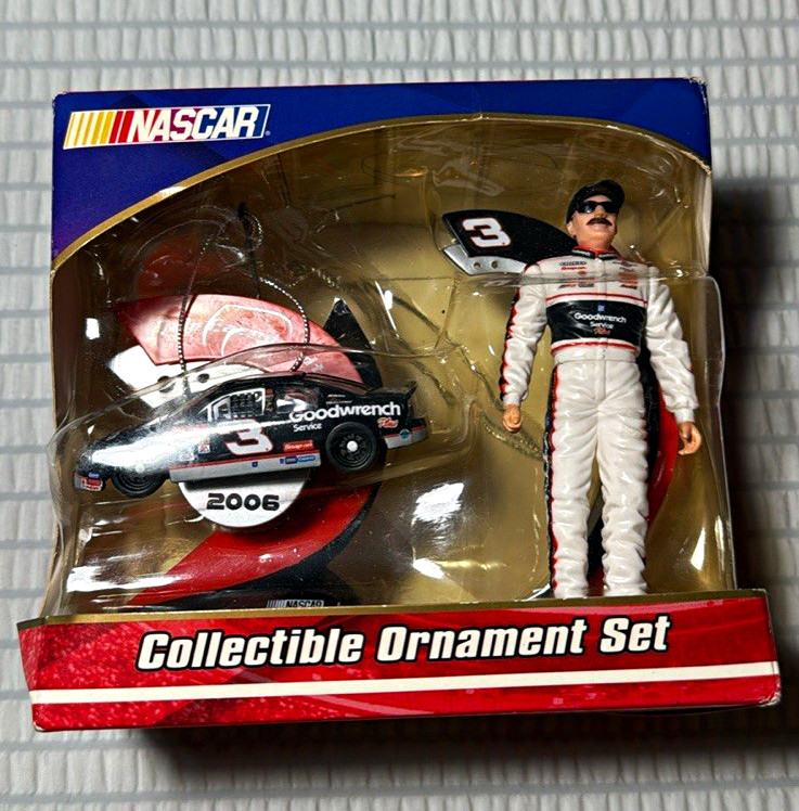 Trevco NASCAR Dale Earnhardt #3 Goodwrench 2006 Ornament Set 2pc Trevco NASCAR Dale Earnhardt #3 Goodwrench 2006 Ornament Set 2pc