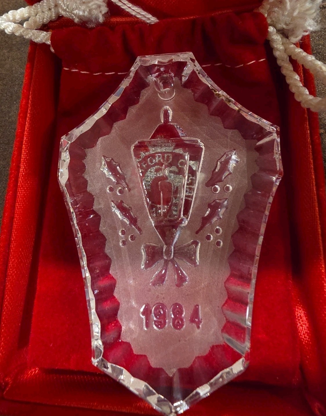 1984 Waterford Crystal Original Box And Original Pouch 1984 Waterford Crystal Original Box And Original Pouch