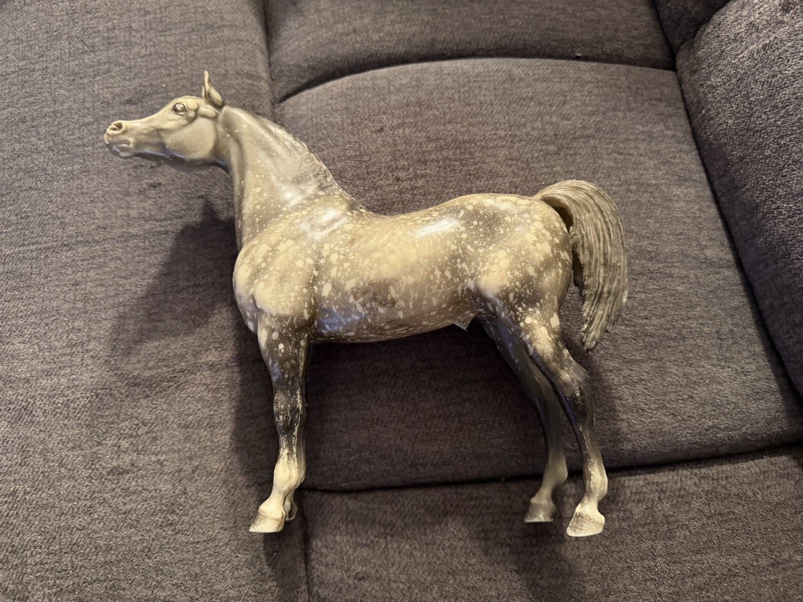 Vintage BREYER Molding Company Dapple Gray Horse Large 10x11 In. Vintage BREYER Molding Company Dapple Gray Horse Large 10x11 In.