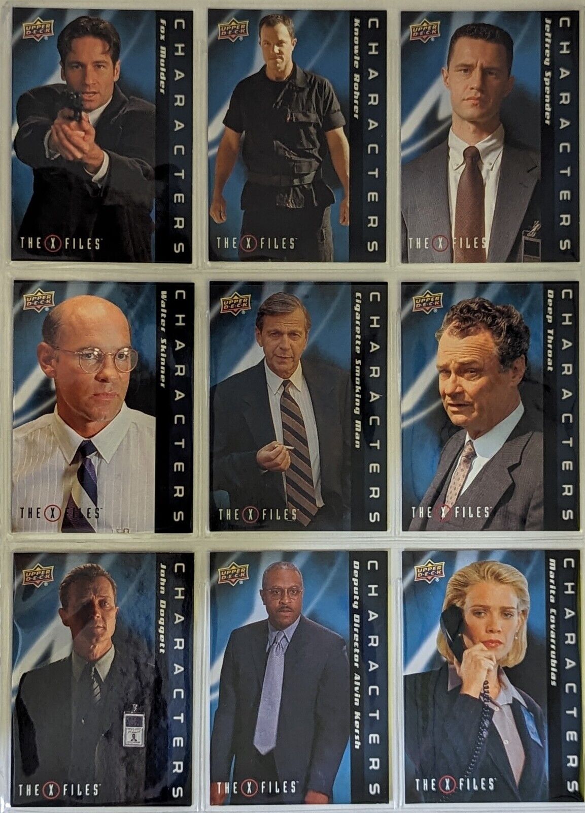 2019 Upper Deck The X-Files UFOs & Aliens Complete Characters 30 Card Set 1-30